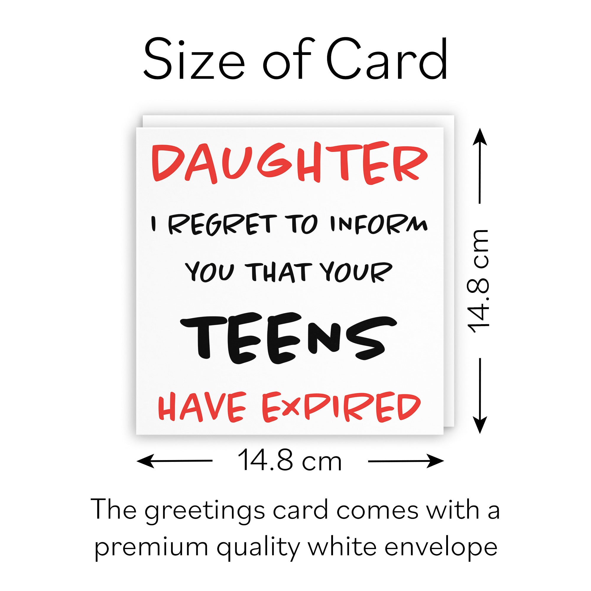 20th Daughter Humorous Birthday Card Retro - Default Title (B08H166R1K)