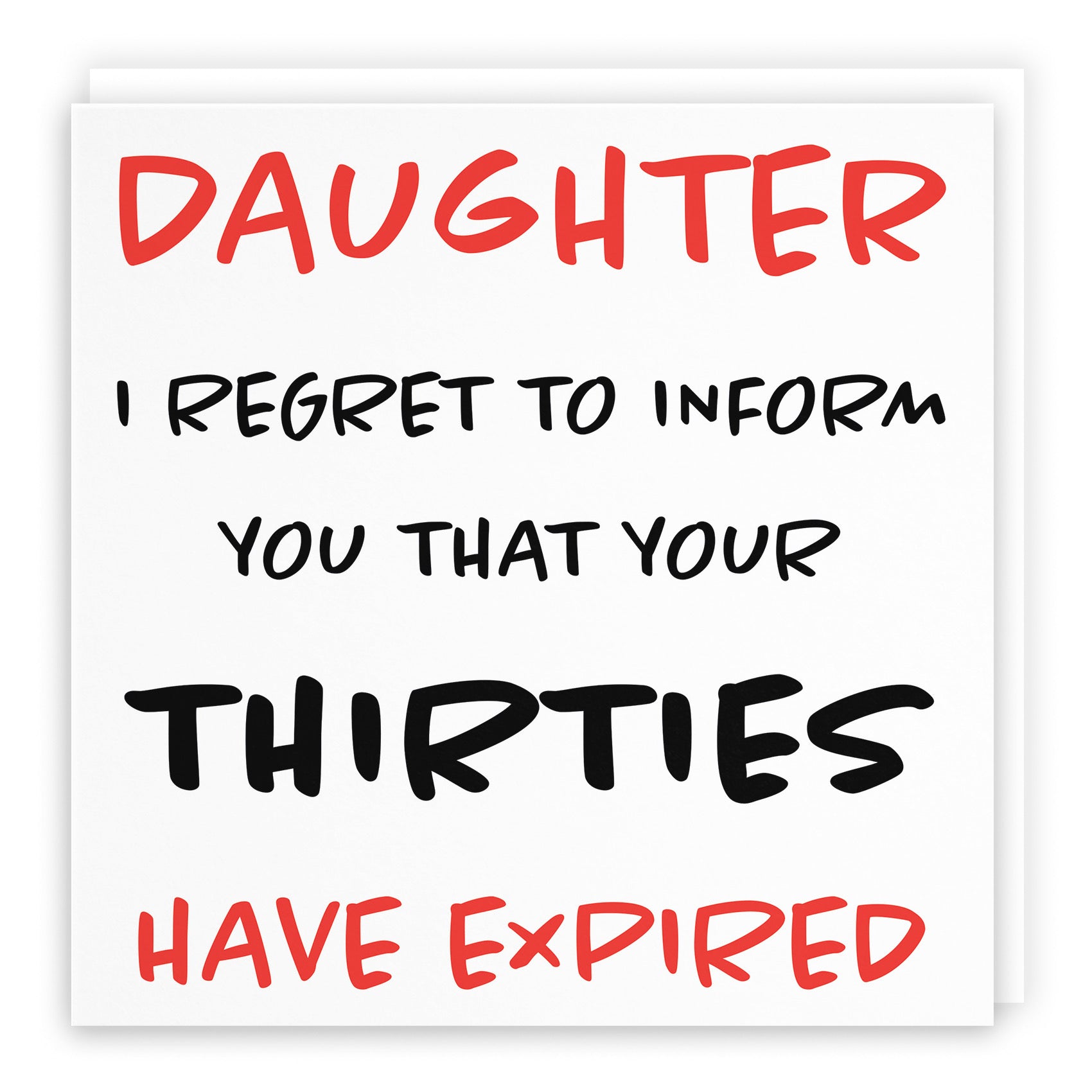 40th Daughter Humorous Birthday Card Retro - Default Title (B08H16955X)