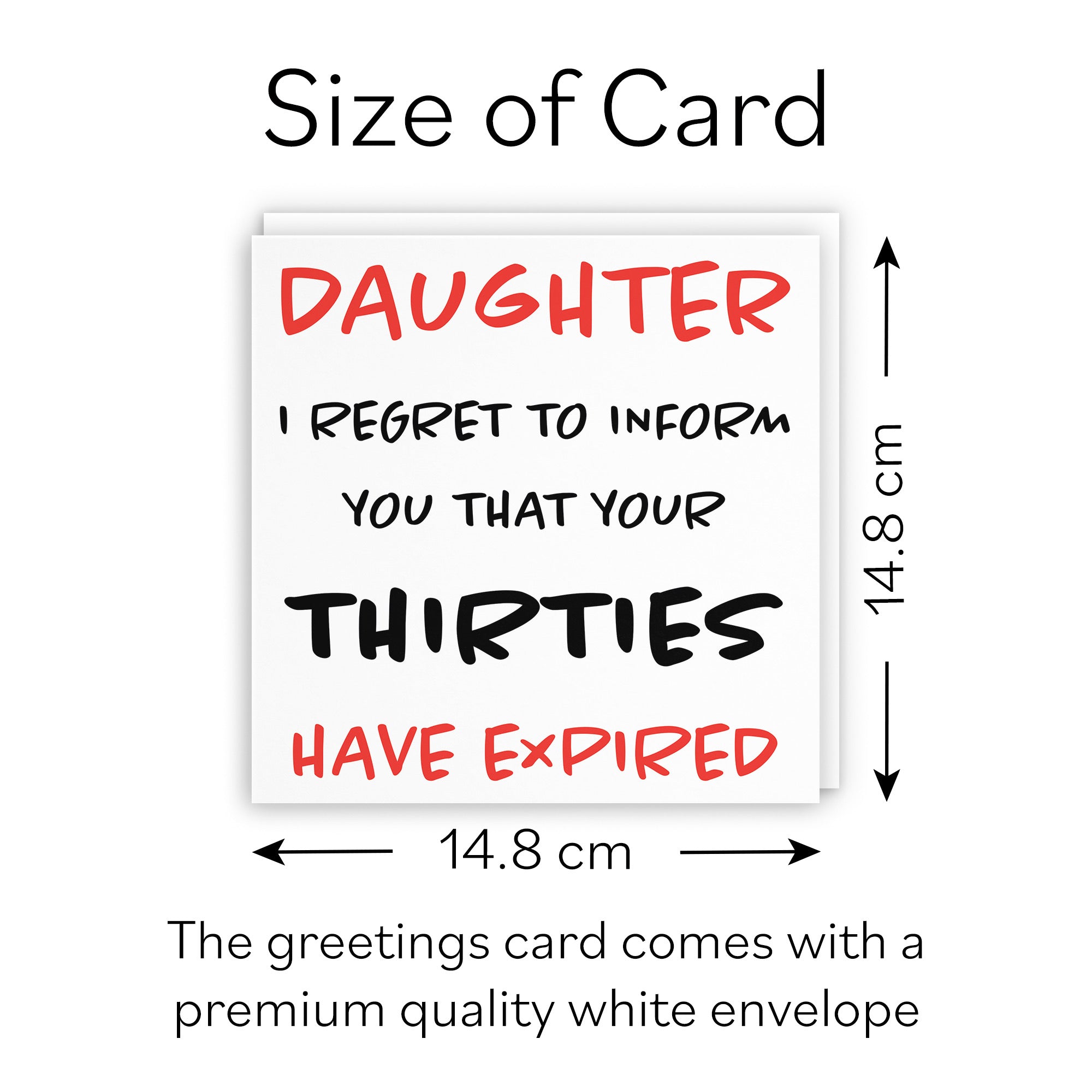 40th Daughter Humorous Birthday Card Retro - Default Title (B08H16955X)