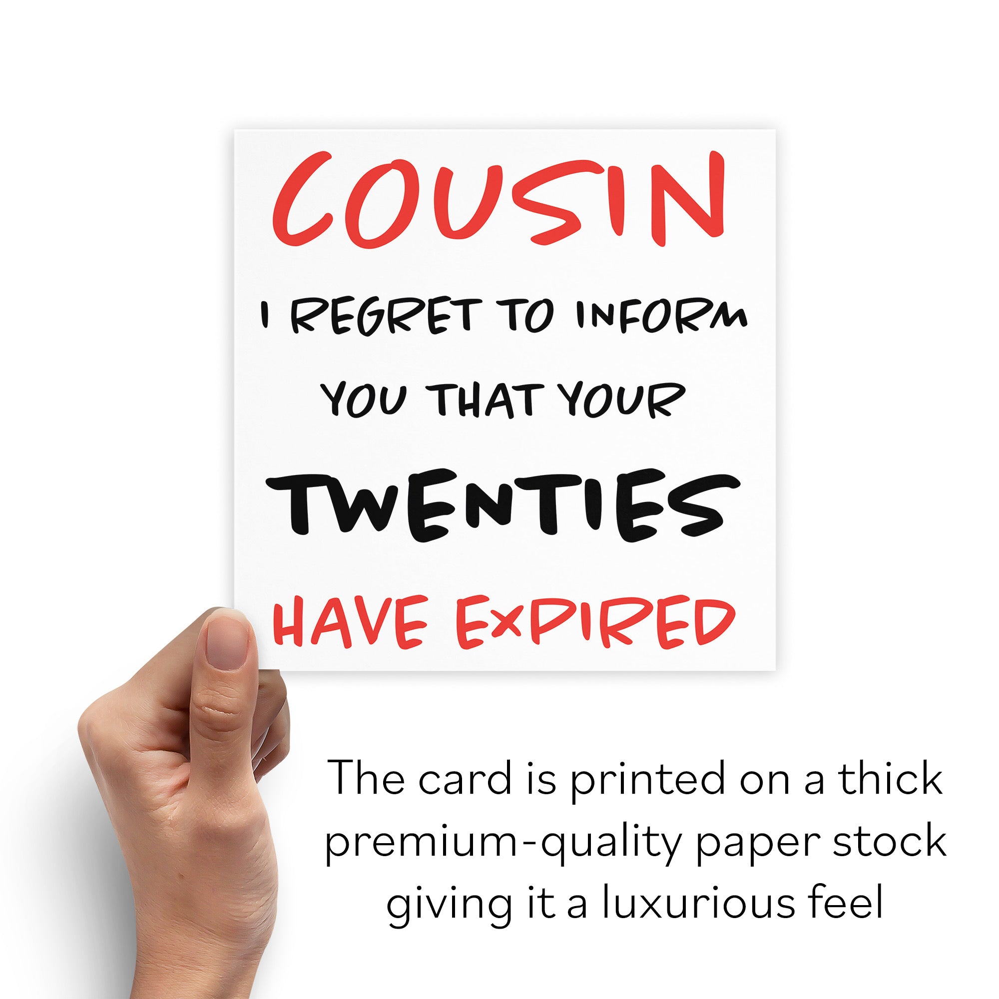 30th Cousin Humorous Birthday Card Retro - Default Title (B08H17QY1L)