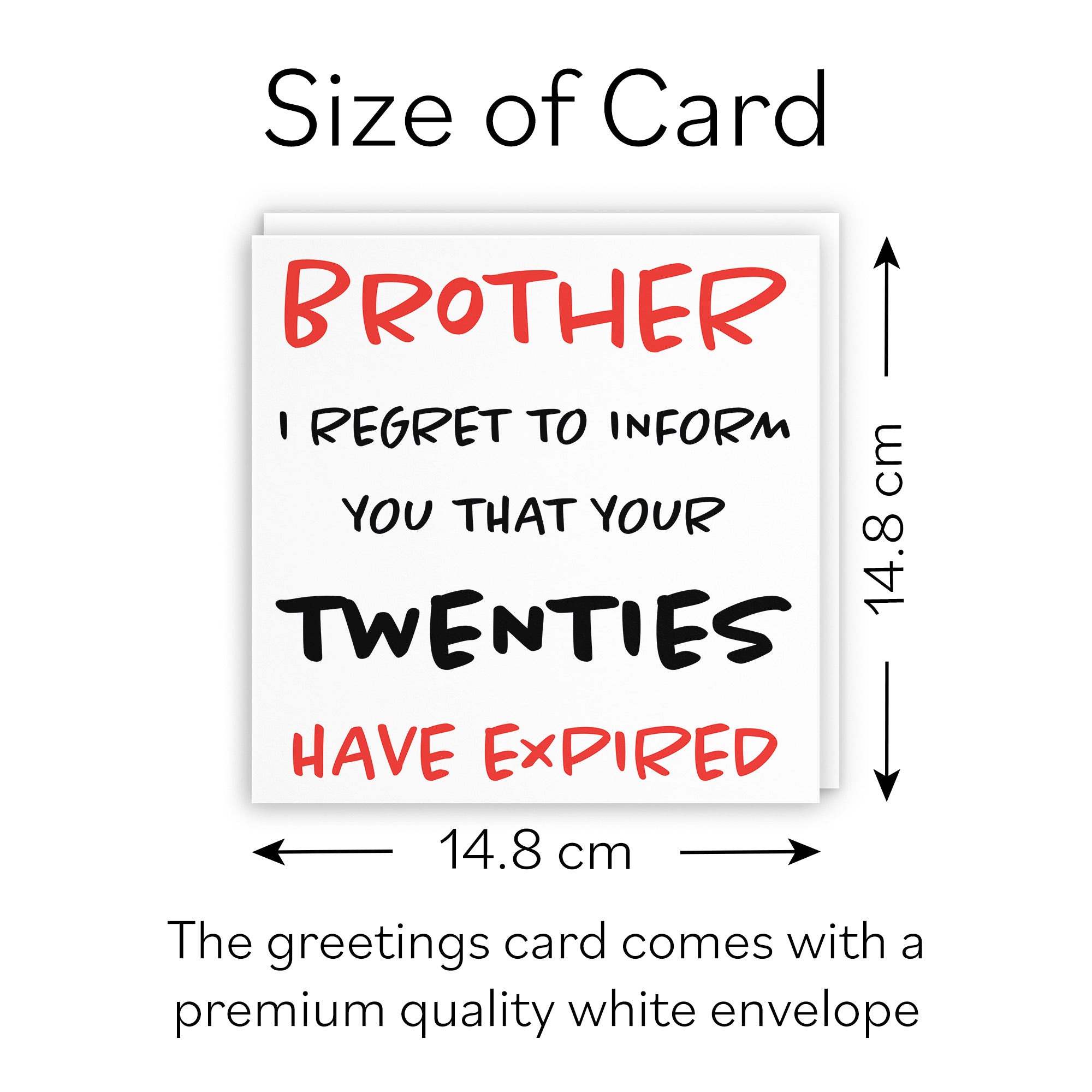 30th Brother Humorous Birthday Card Retro - Default Title (B08H18Q1R7)