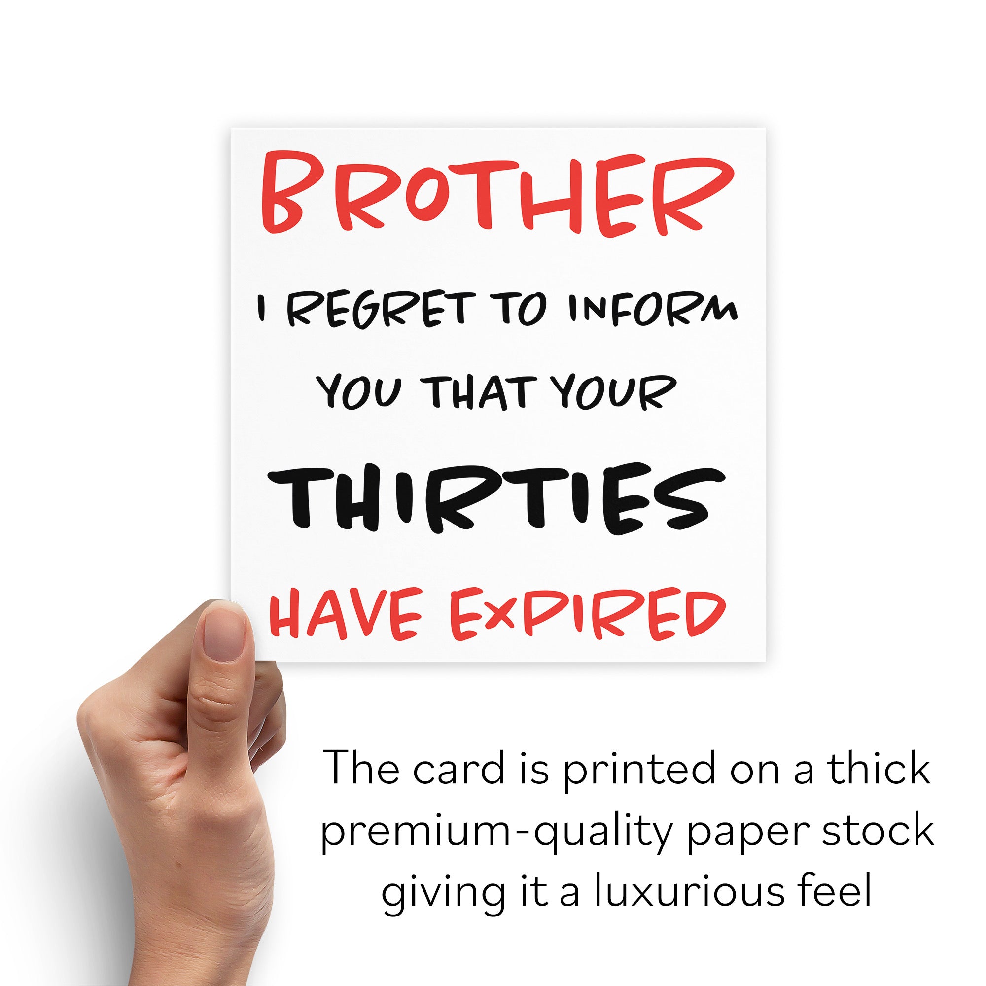 40th Brother Humorous Birthday Card Retro - Default Title (B08H18QBWV)