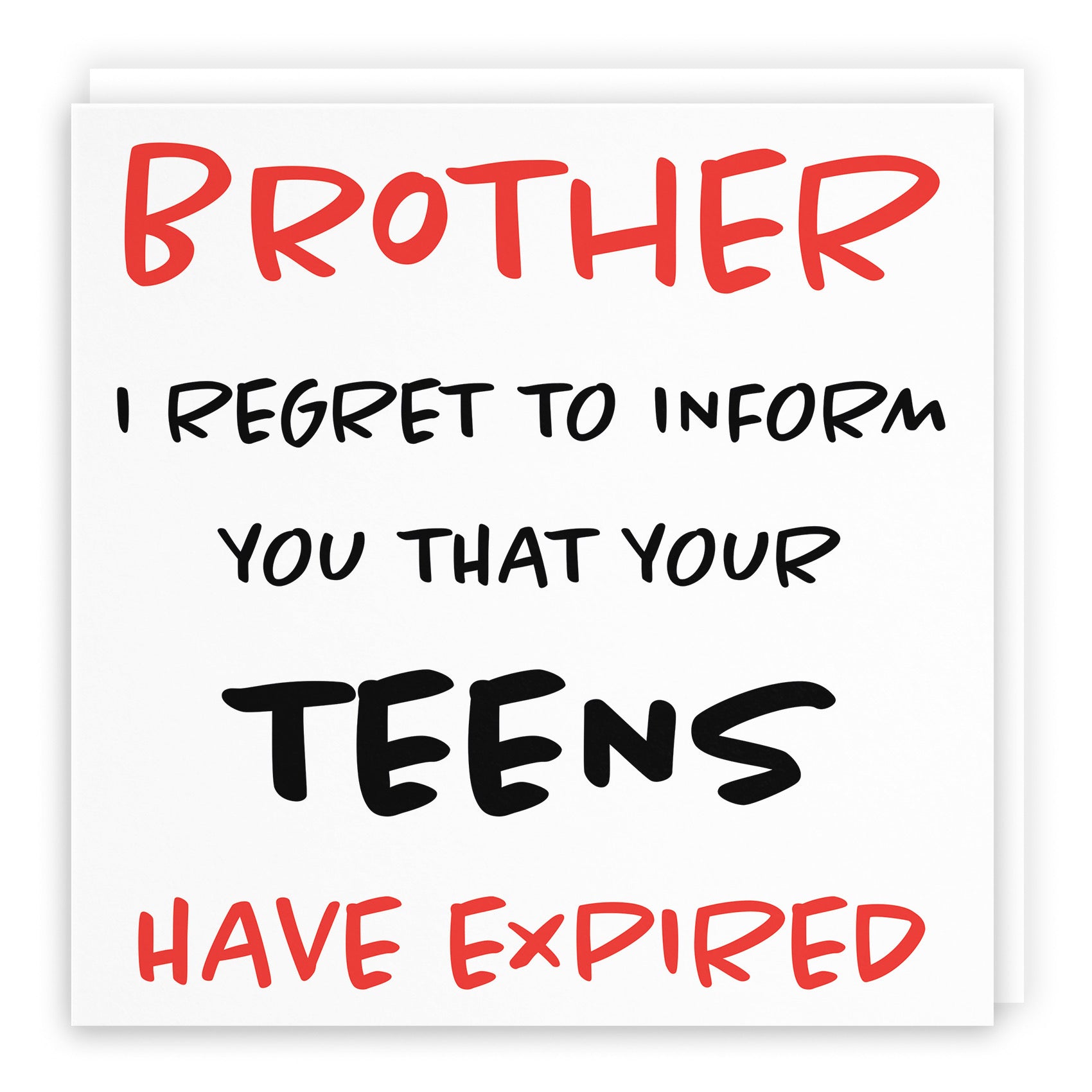 20th Brother Humorous Birthday Card Retro - Default Title (B08H198M4W)