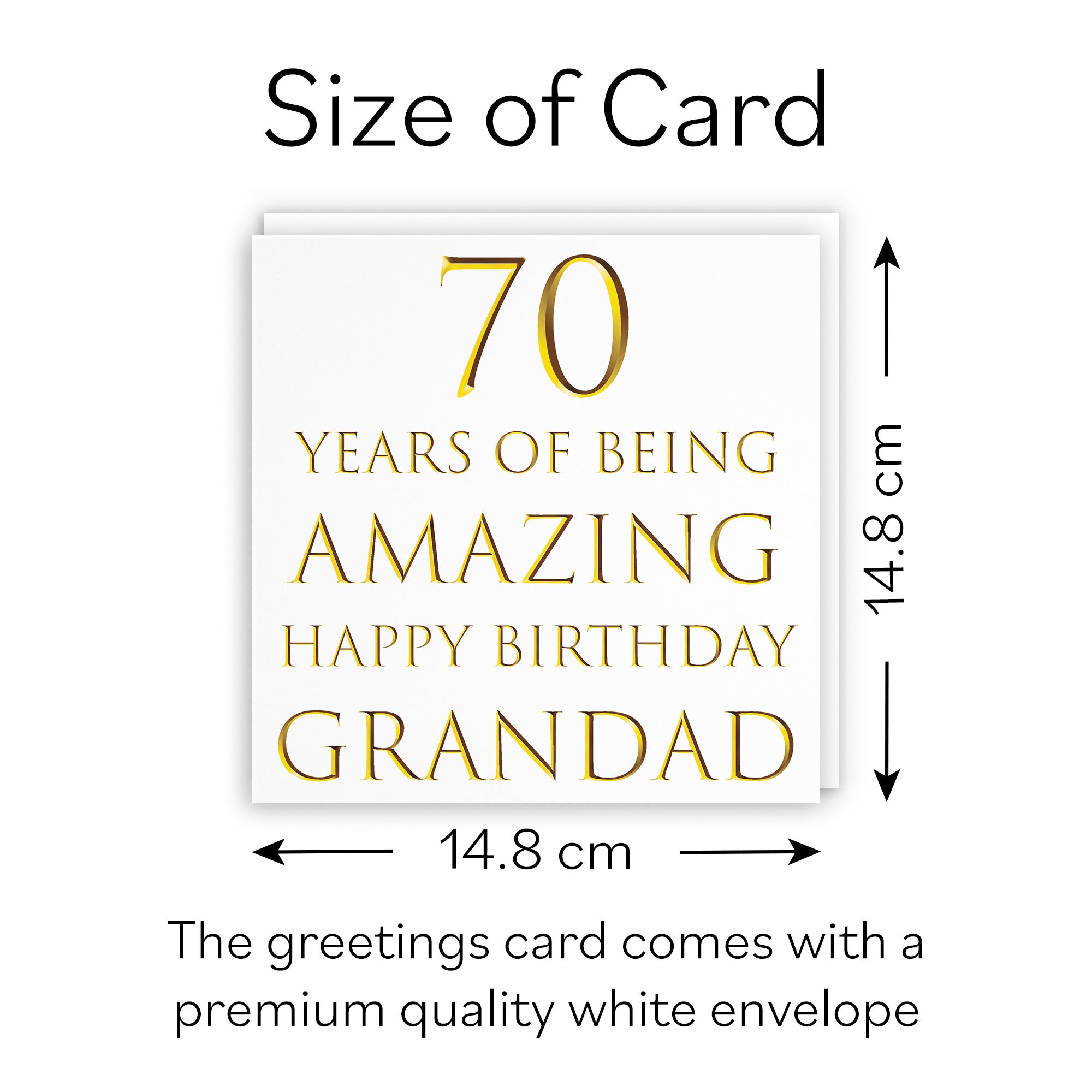 Grandad 70th Birthday Card Amazing Grandad Milano - Default Title (B08H1DNH56)