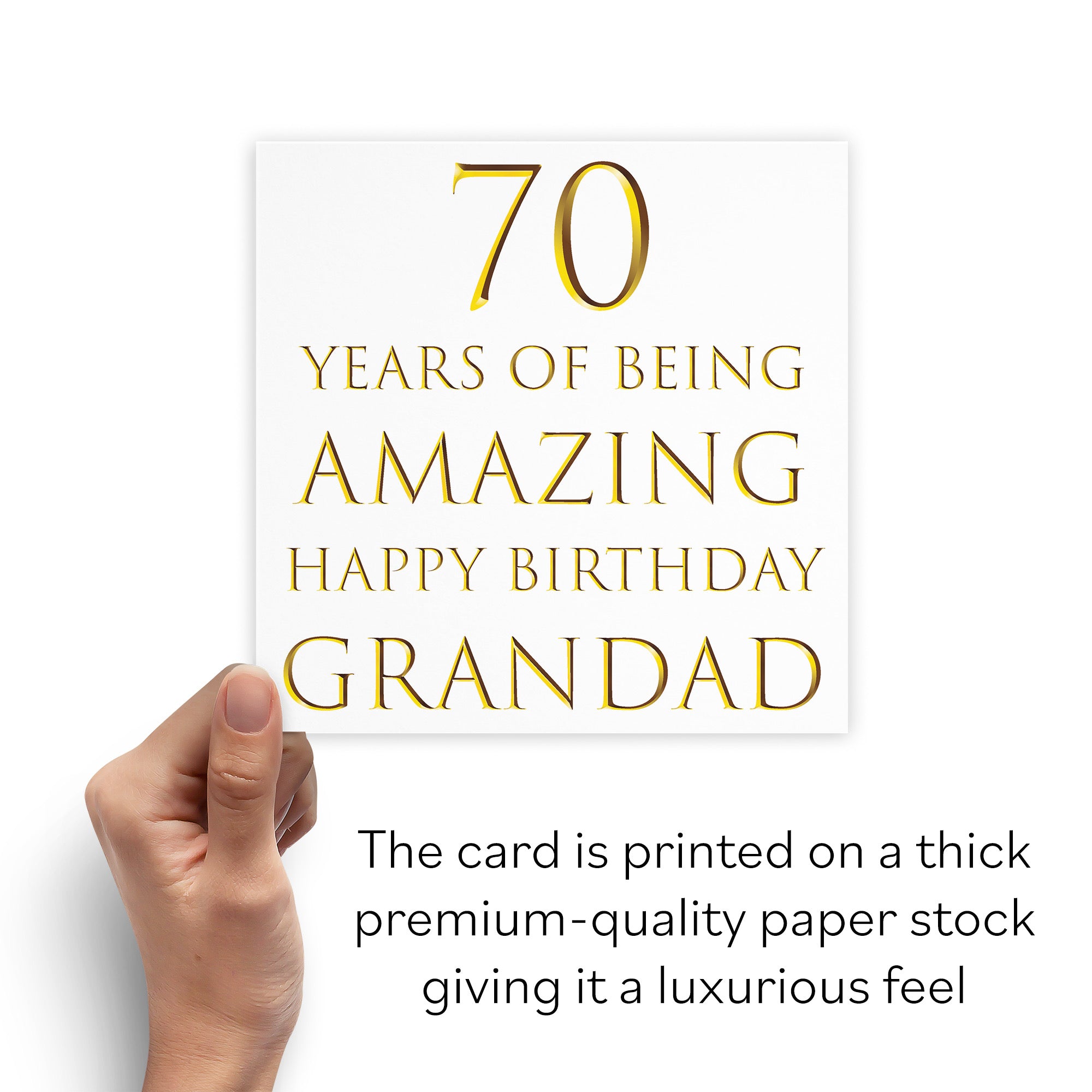 Grandad 70th Birthday Card Amazing Grandad Milano - Default Title (B08H1DNH56)