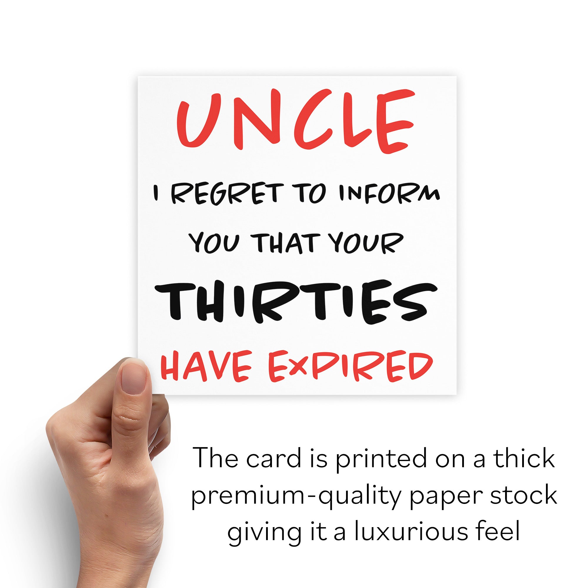 40th Uncle Humorous Birthday Card Retro - Default Title (B08H1DYYWY)