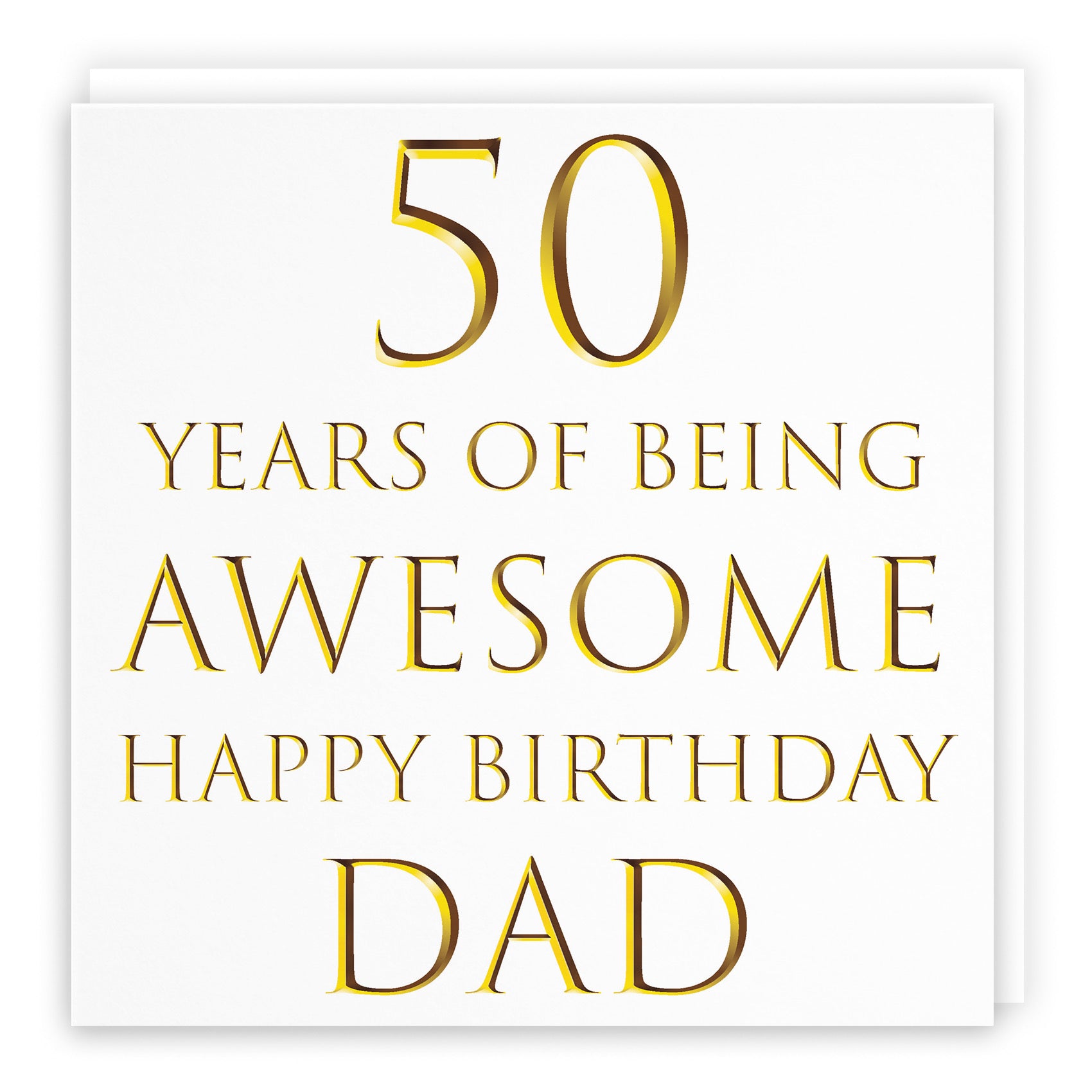 Dad 50th Birthday Card Awesome Dad Milano - Default Title (B08H1FNPCQ)