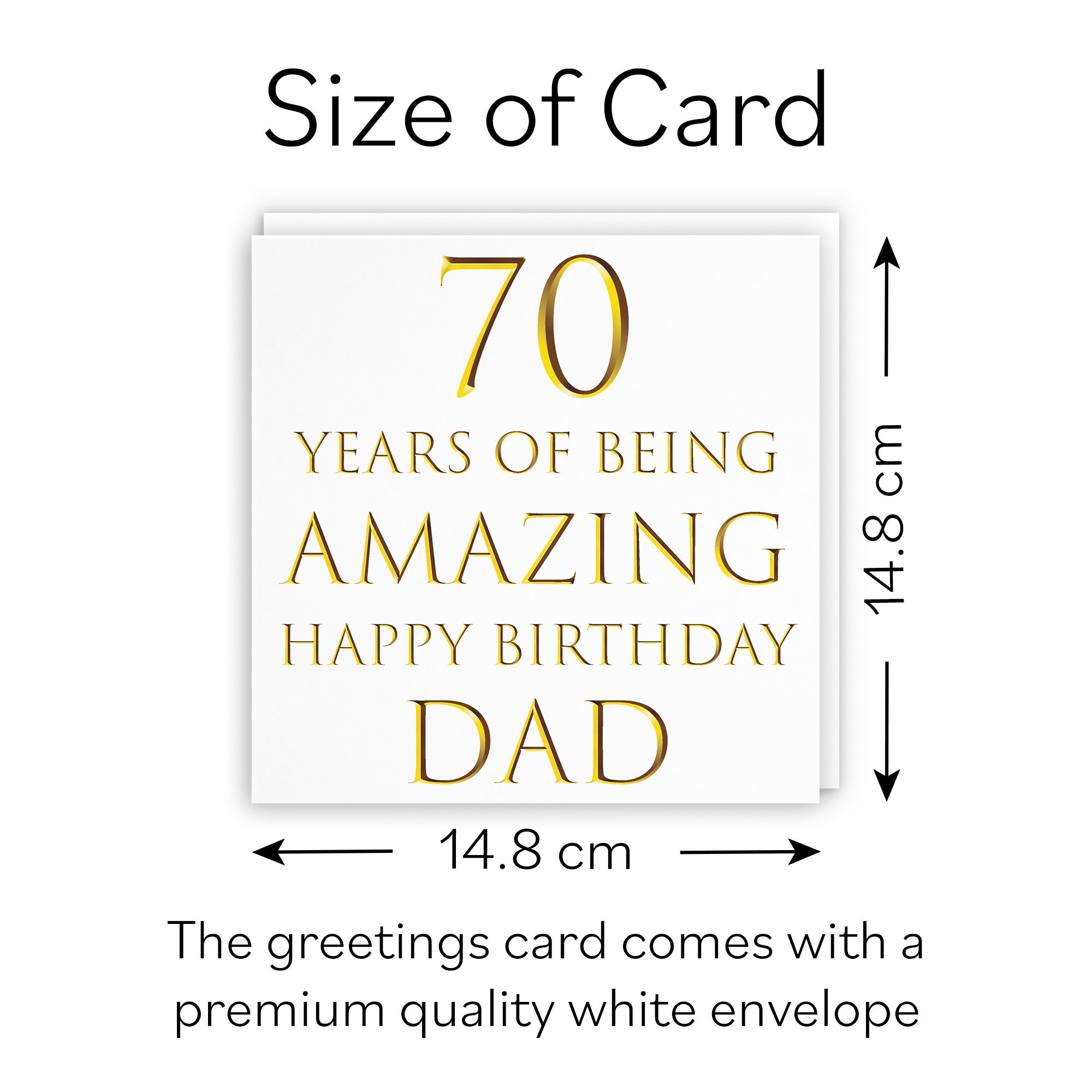 Dad 70th Birthday Card Amazing Dad Milano - Default Title (B08H1H22V8)