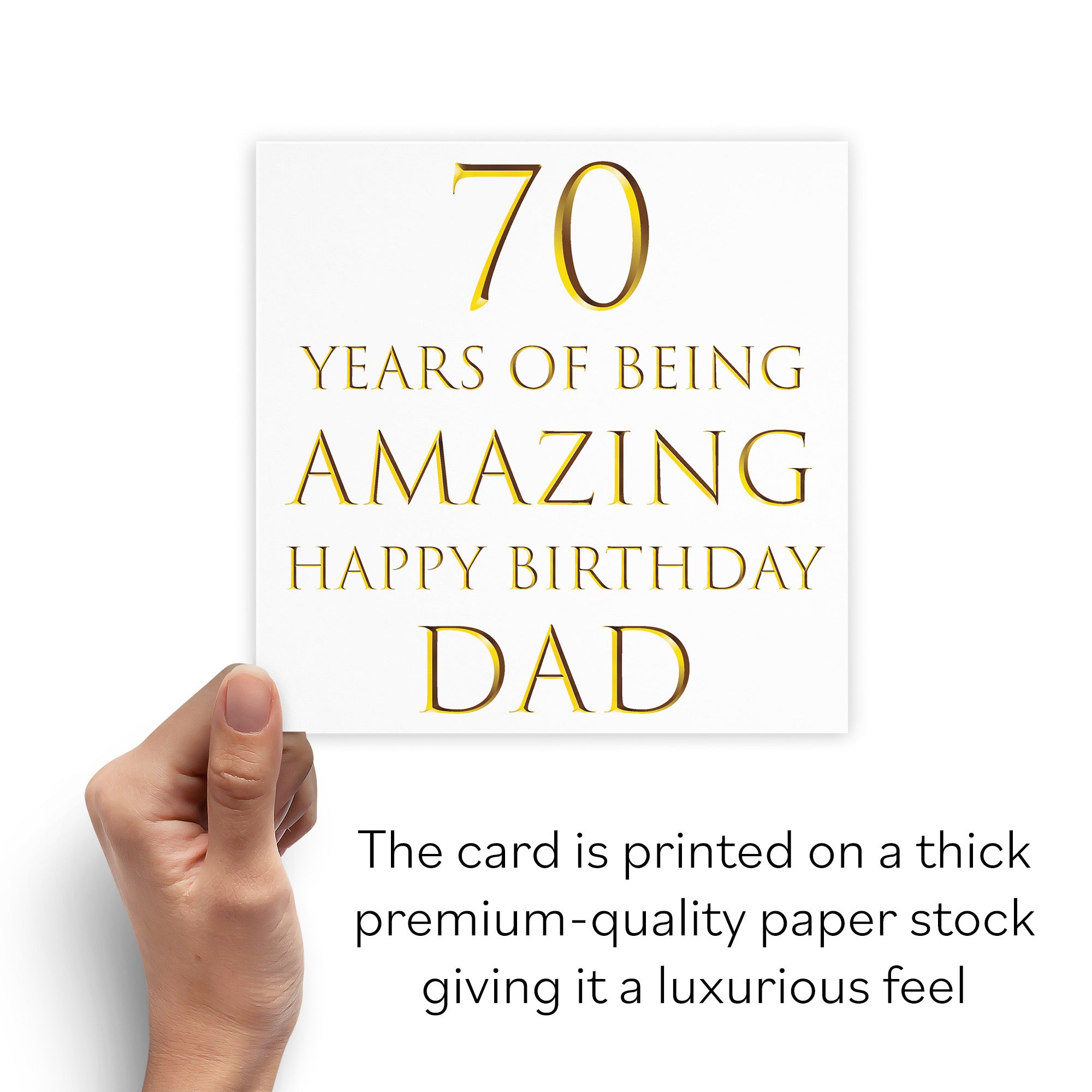 Dad 70th Birthday Card Amazing Dad Milano - Default Title (B08H1H22V8)