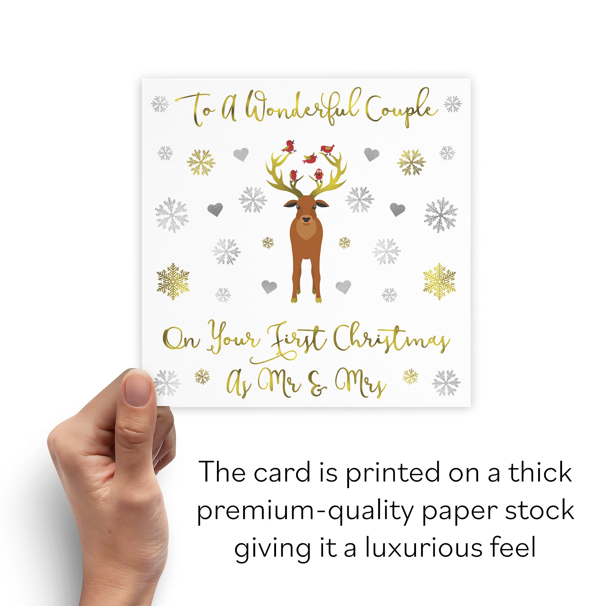 First Married Christmas As Mr And Mrs For Couple Card Milano - Default Title (B08JJ8HKTS)