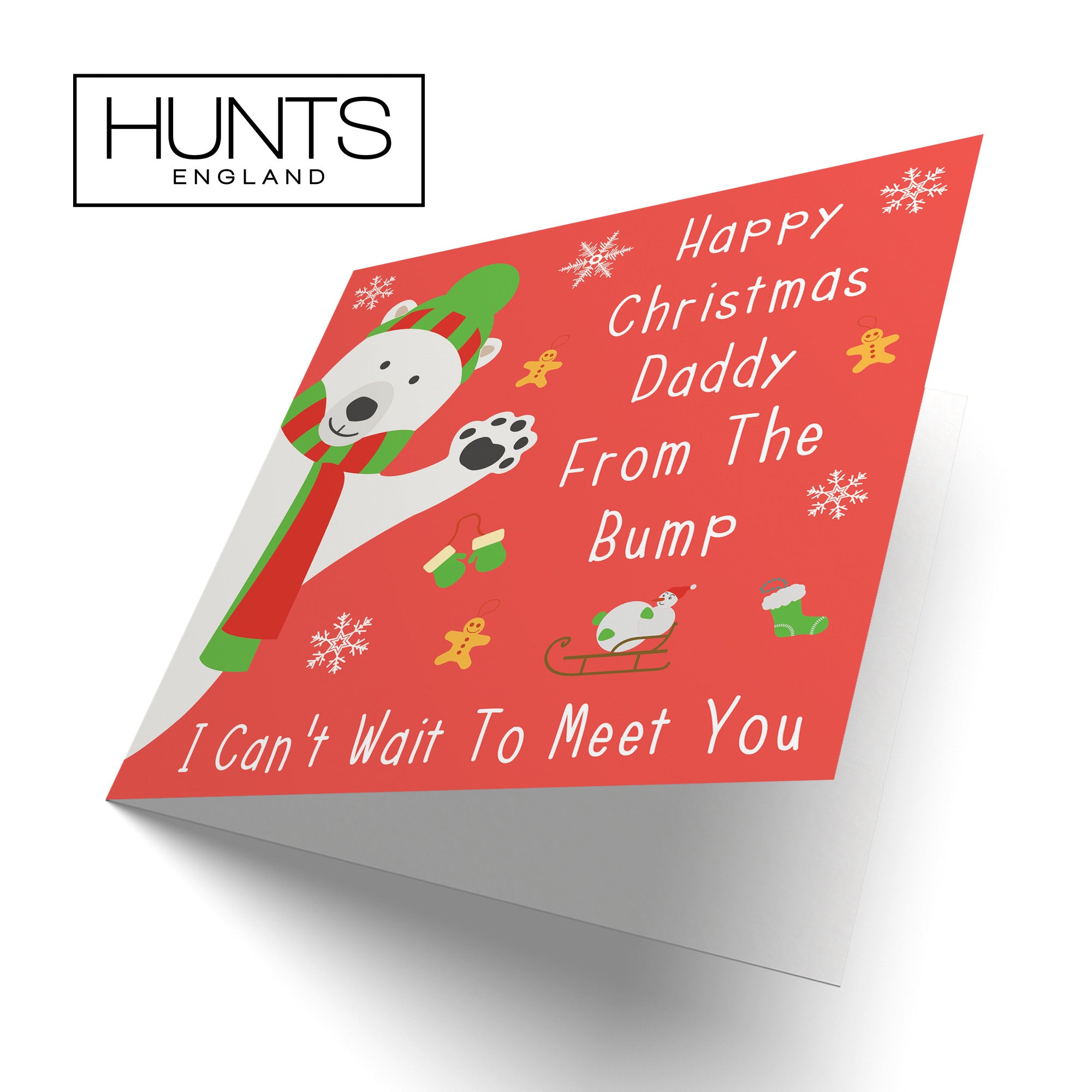 Daddy From The Bump Christmas Card Iconic For Dad To Be - Default Title (B08JJCTKPD)