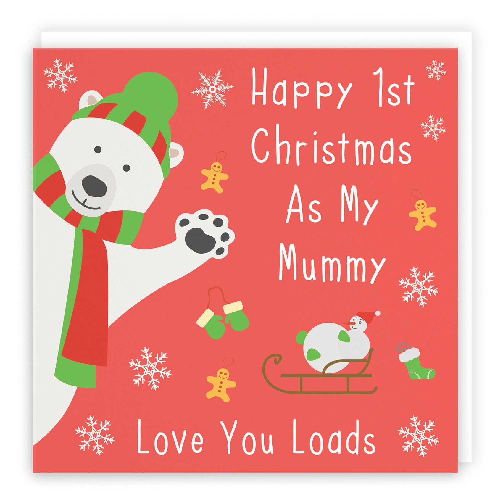 1st Christmas As My Mummy New Baby Iconic Card - Default Title (B08JJDCDBC)