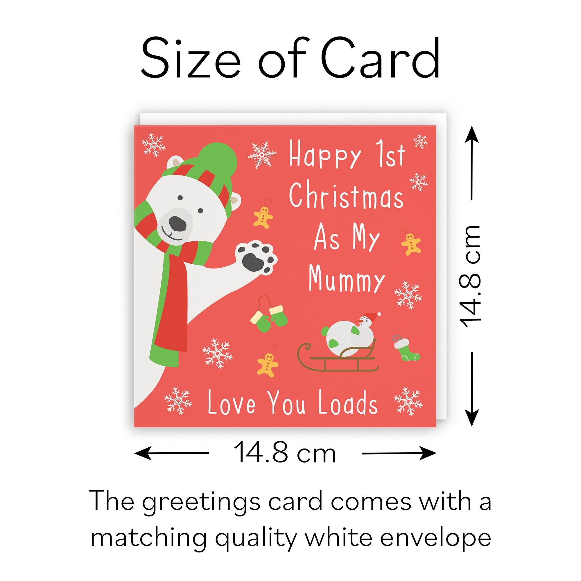 1st Christmas As My Mummy New Baby Iconic Card - Default Title (B08JJDCDBC)