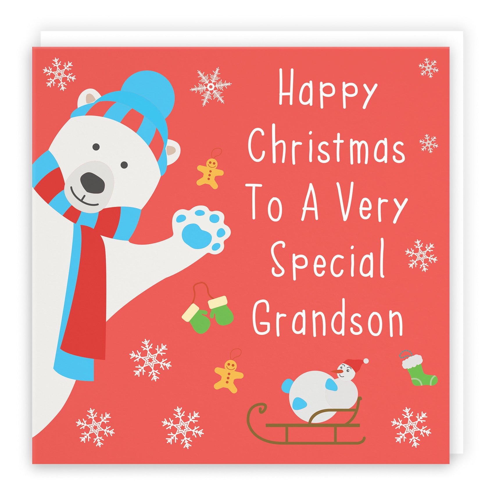 Grandson Iconic Christmas Card - Default Title (B08JJWPXSD)