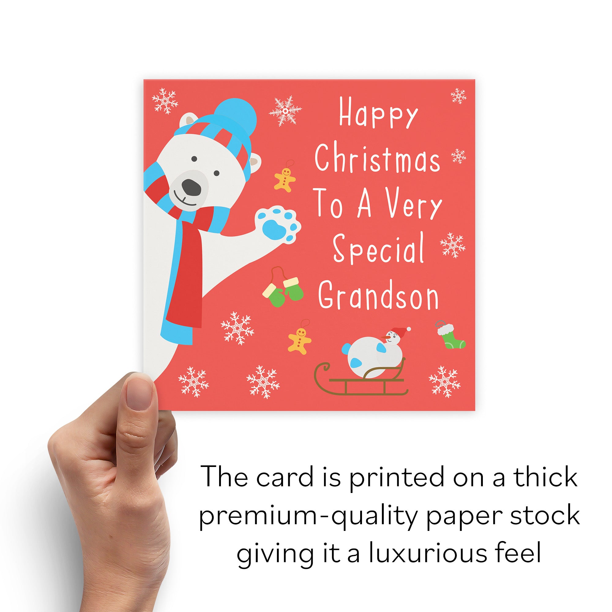 Grandson Iconic Christmas Card - Default Title (B08JJWPXSD)