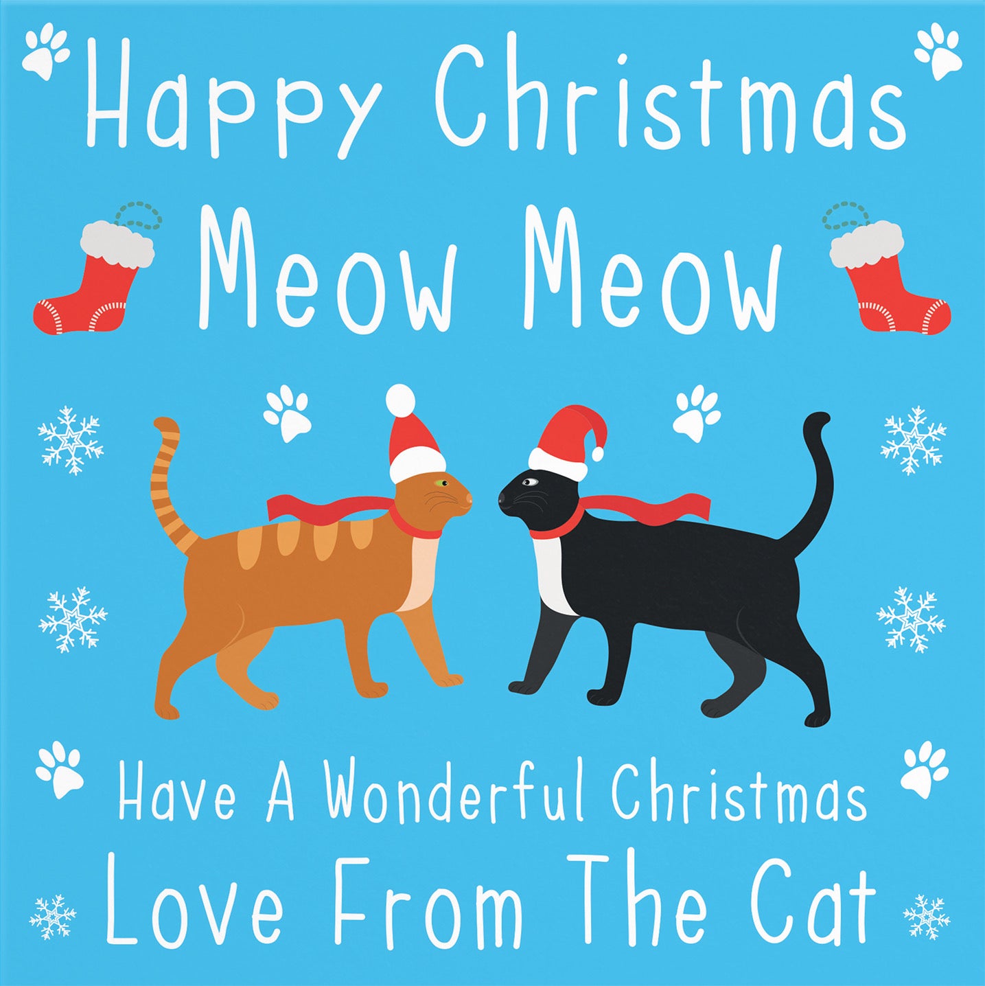 From The Cat Iconic Pet Christmas Card - Default Title (B08JKLRBY4)