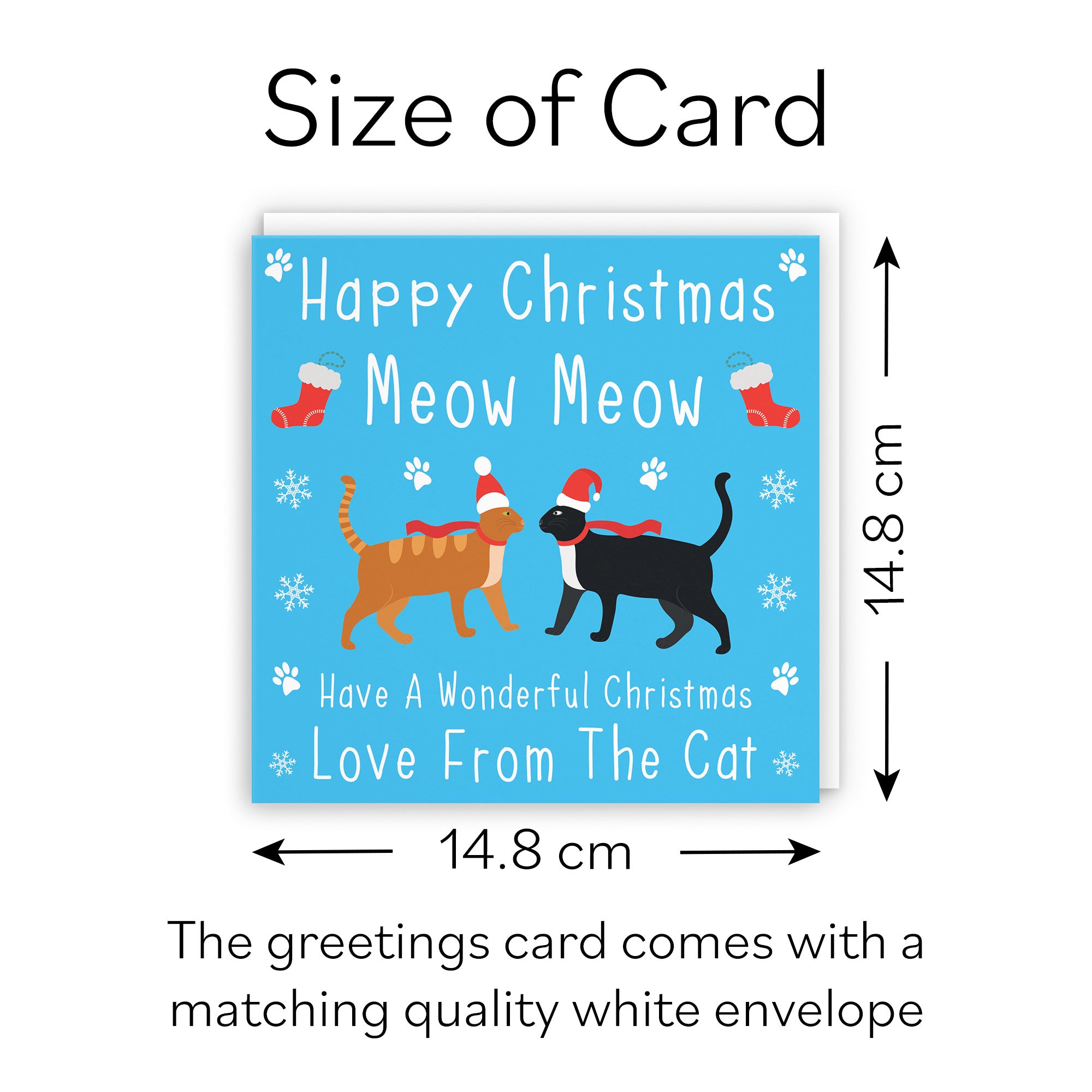 From The Cat Iconic Pet Christmas Card - Default Title (B08JKLRBY4)