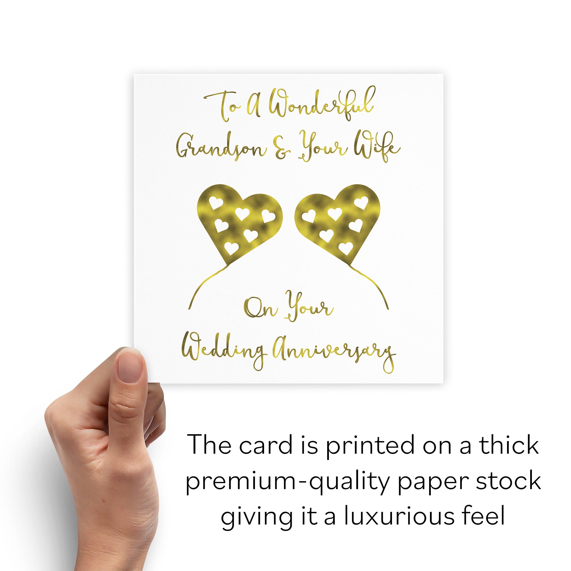 Grandson And Wife Anniversary Card Milano - Default Title (B08JPMMTJ7)