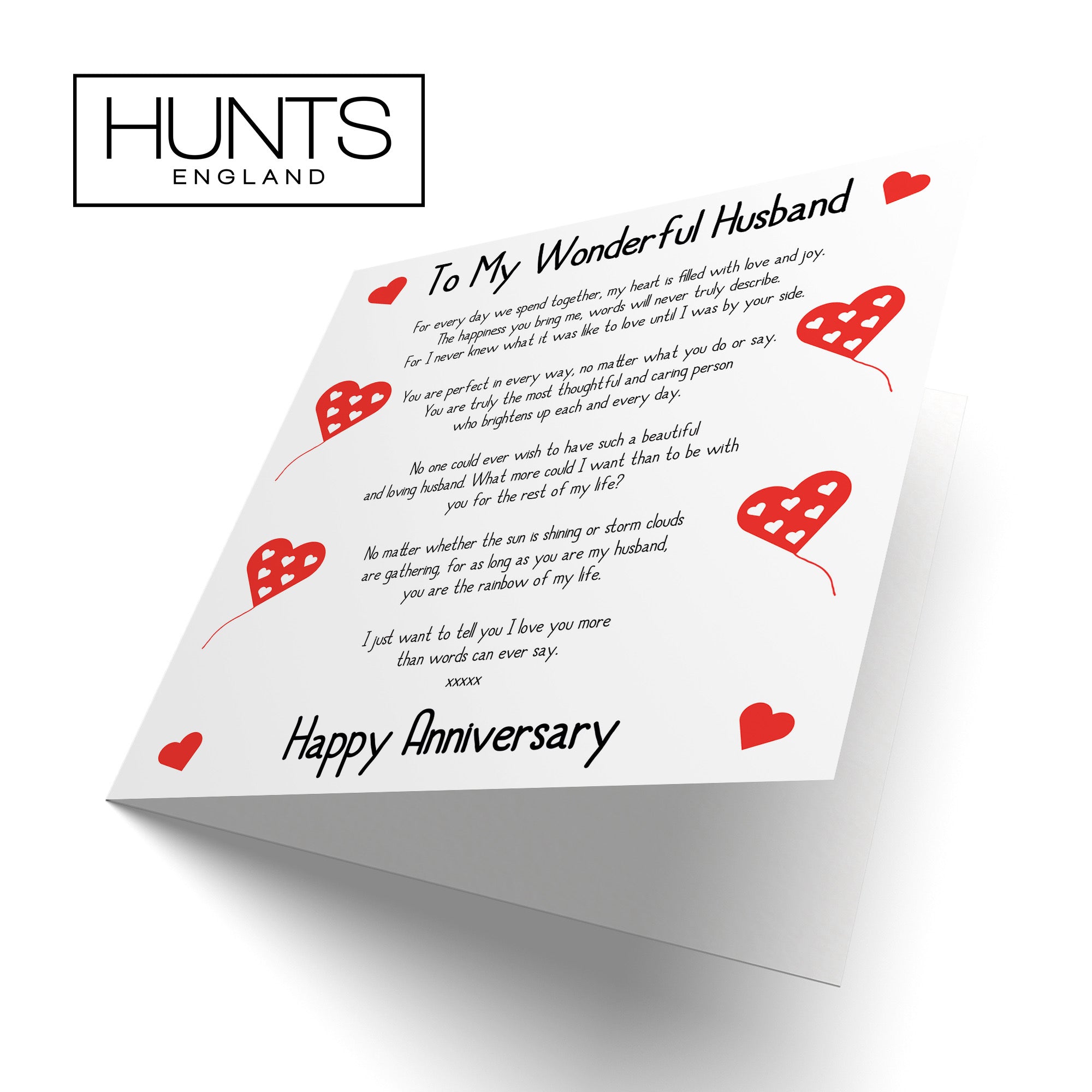 Husband Anniversary Card Romantic Verses - Default Title (B08JQD9CW4)