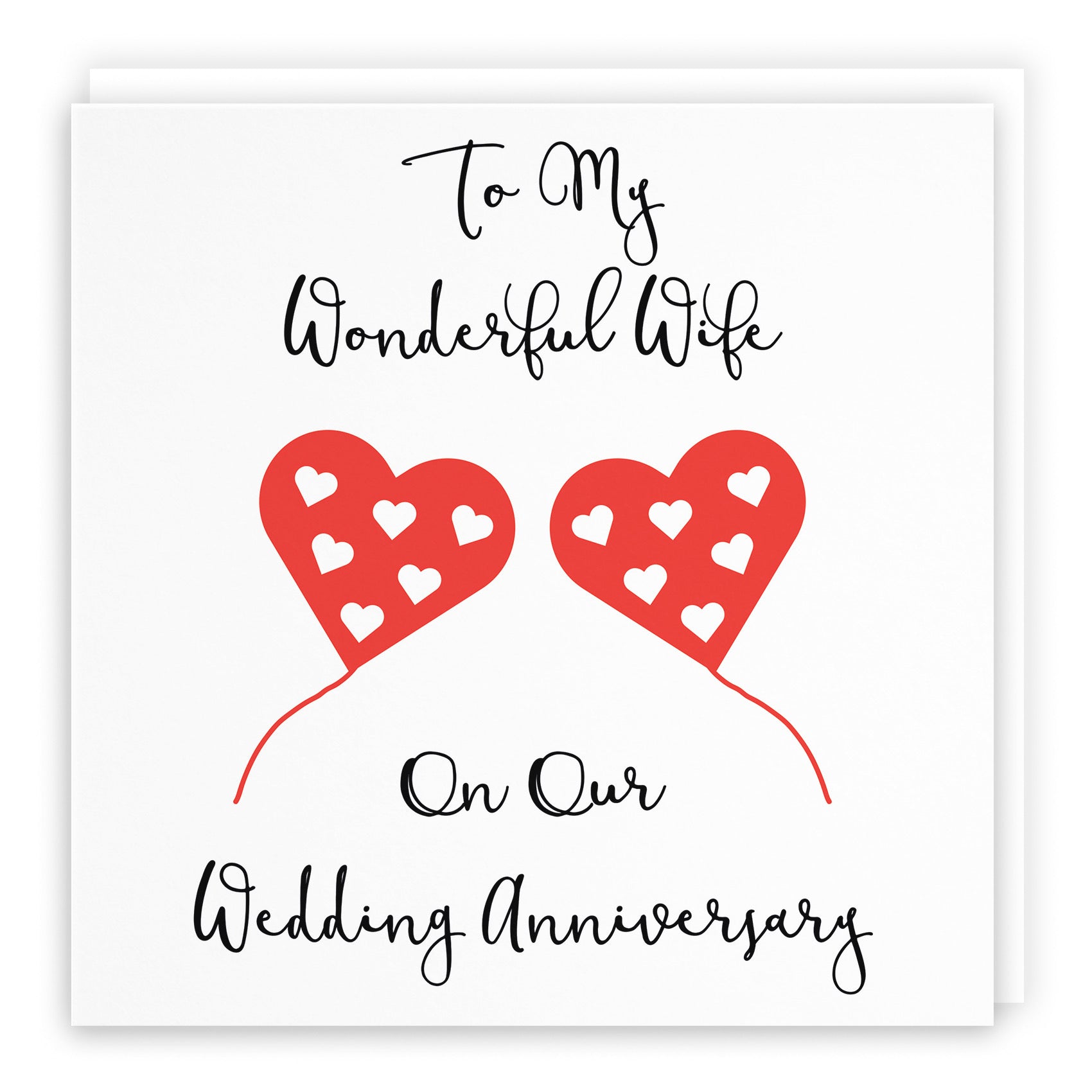 Wife Anniversary Card Love Heart - Default Title (B08JQDYHMX)