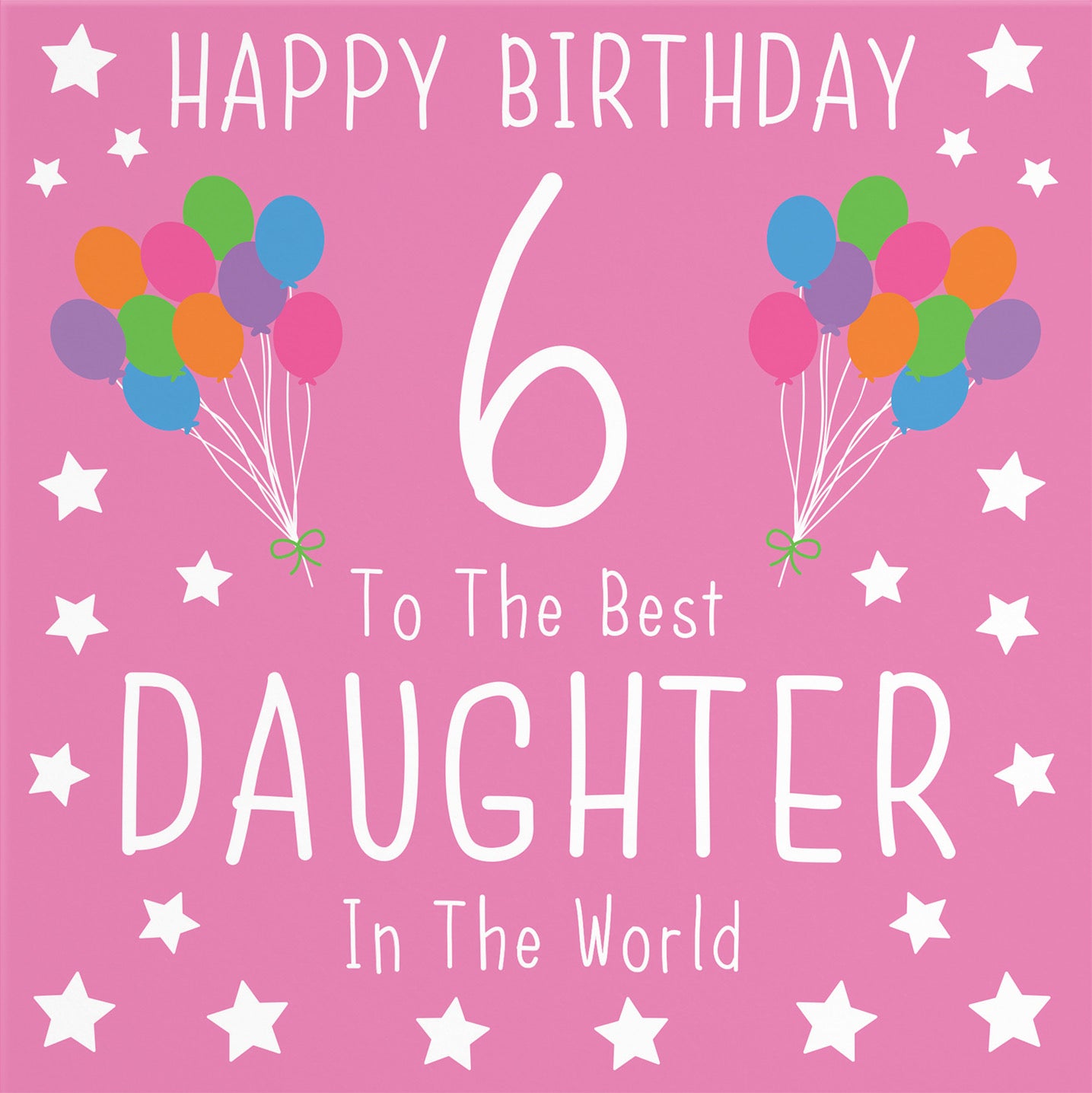 6th Daughter Birthday Card Iconic - Default Title (B08JRW3WMR)