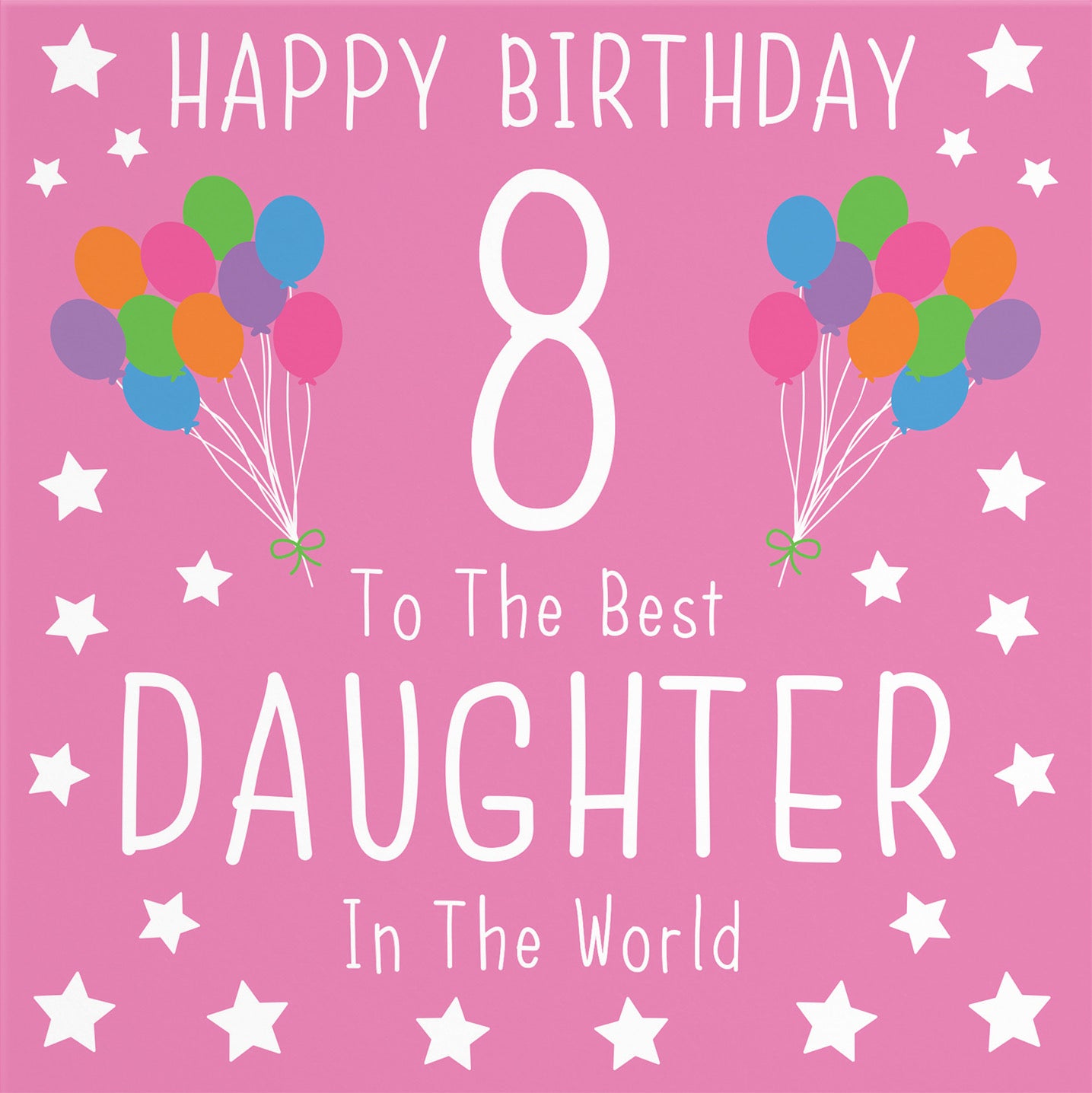 8th Daughter Birthday Card Iconic - Default Title (B08JRXDS8N)