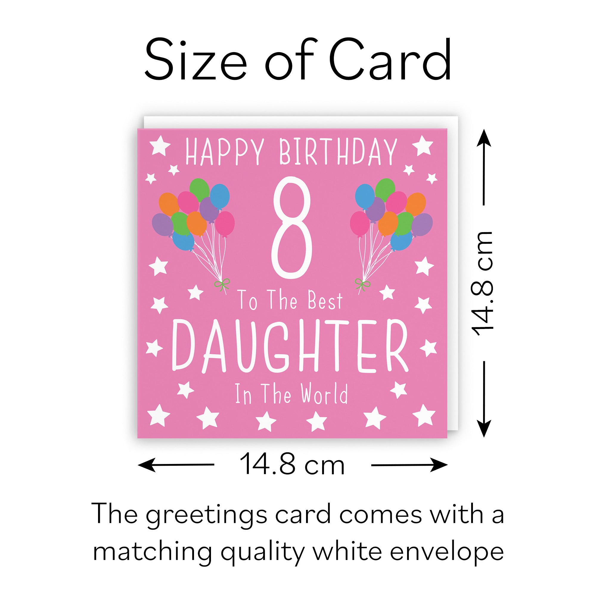 8th Daughter Birthday Card Iconic - Default Title (B08JRXDS8N)