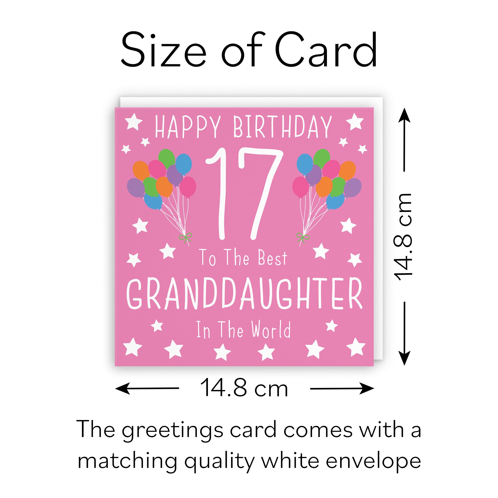 17th Granddaughter Birthday Card Iconic - Default Title (B08JSDDQD9)