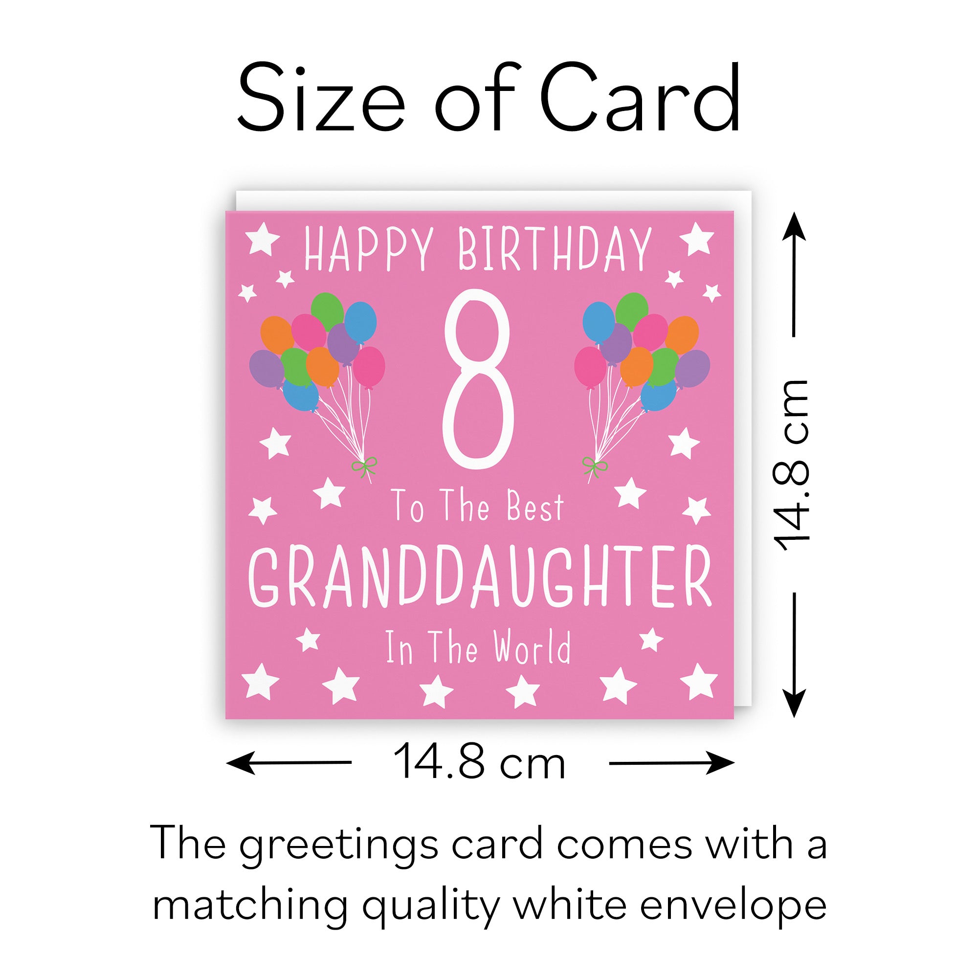 8th Granddaughter Birthday Card Iconic - Default Title (B08JSDWVVD)