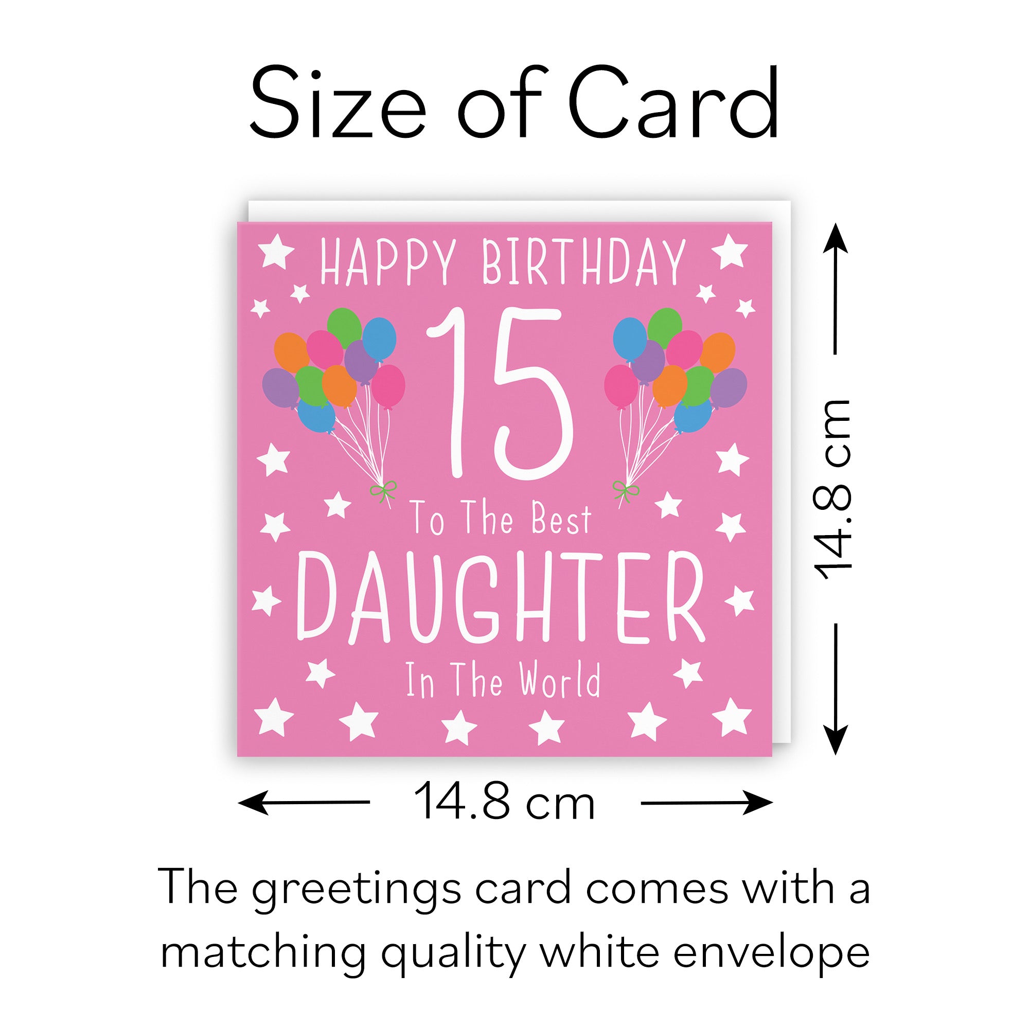 15th Daughter Birthday Card Iconic - Default Title (B08JSK2YCW)