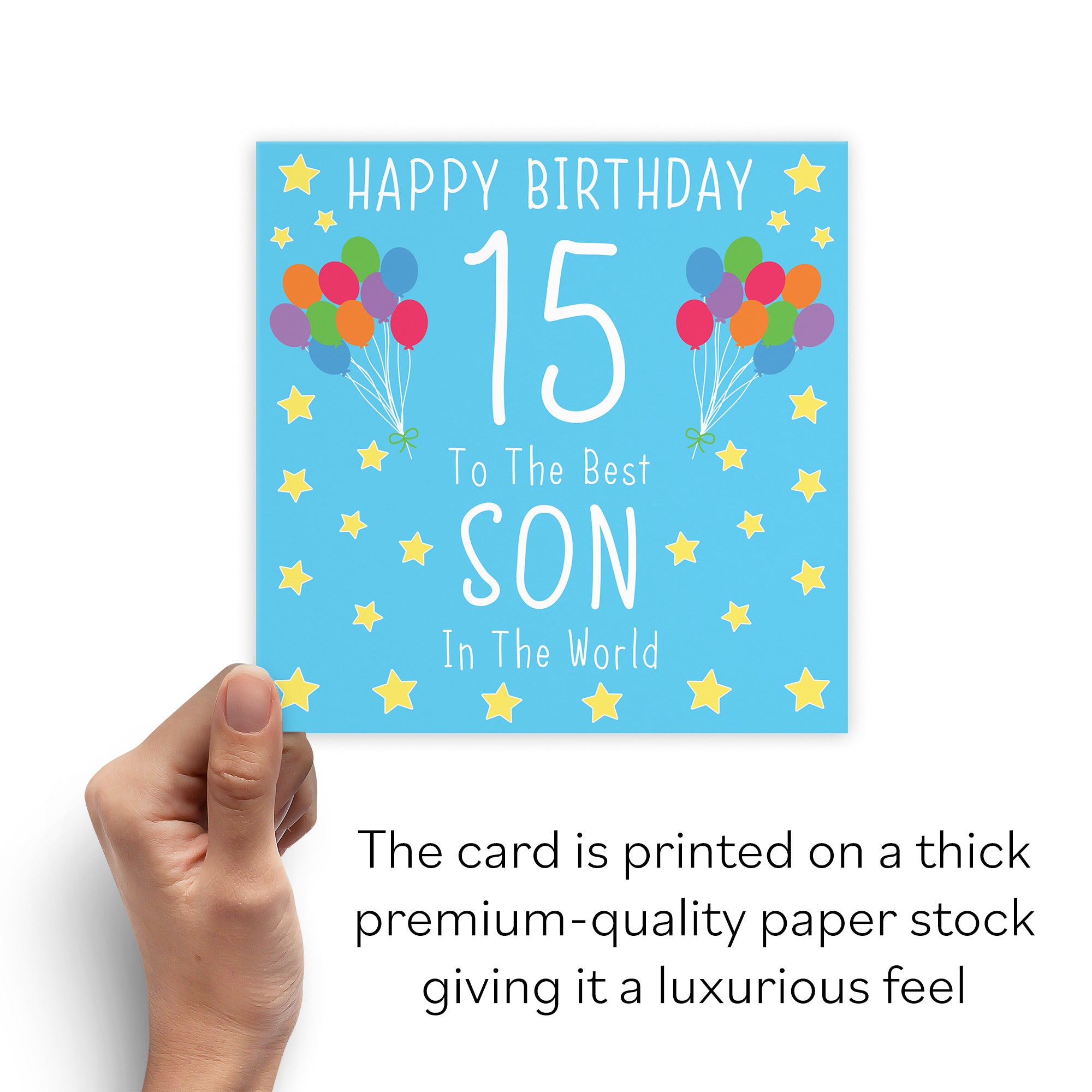 15th Son Birthday Card Iconic - Default Title (B08JZFF247)