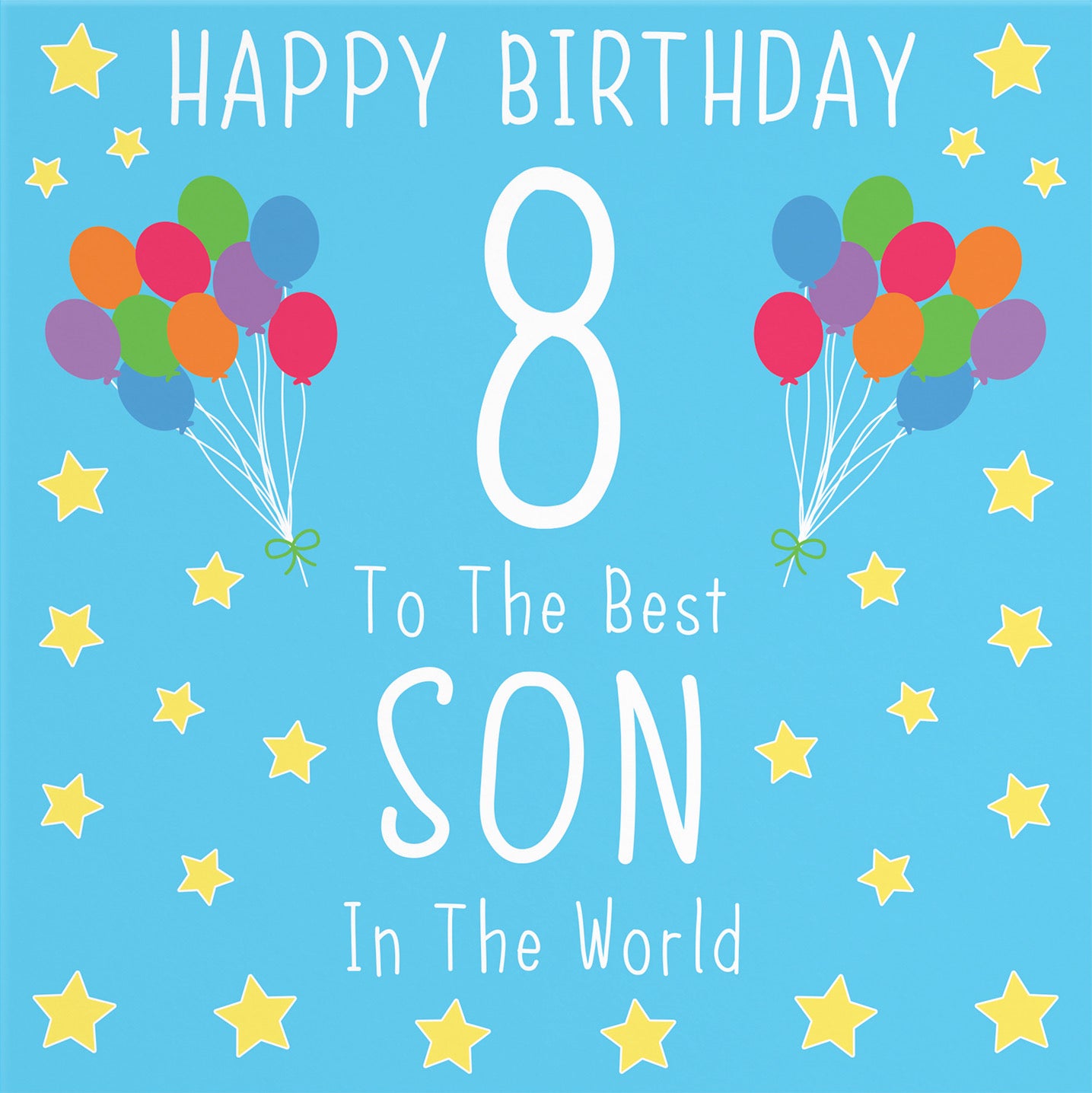 8th Son Birthday Card Iconic - Default Title (B08JZFSBD4)