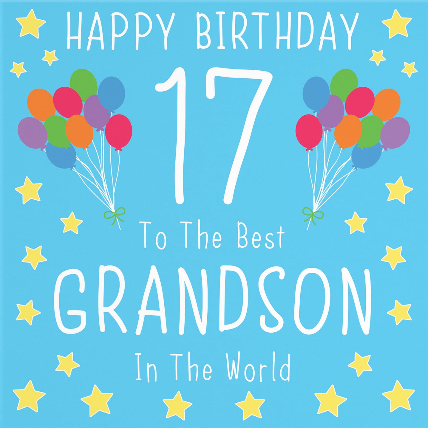 17th Grandson Birthday Card Iconic - Default Title (B08K1FCJKN)