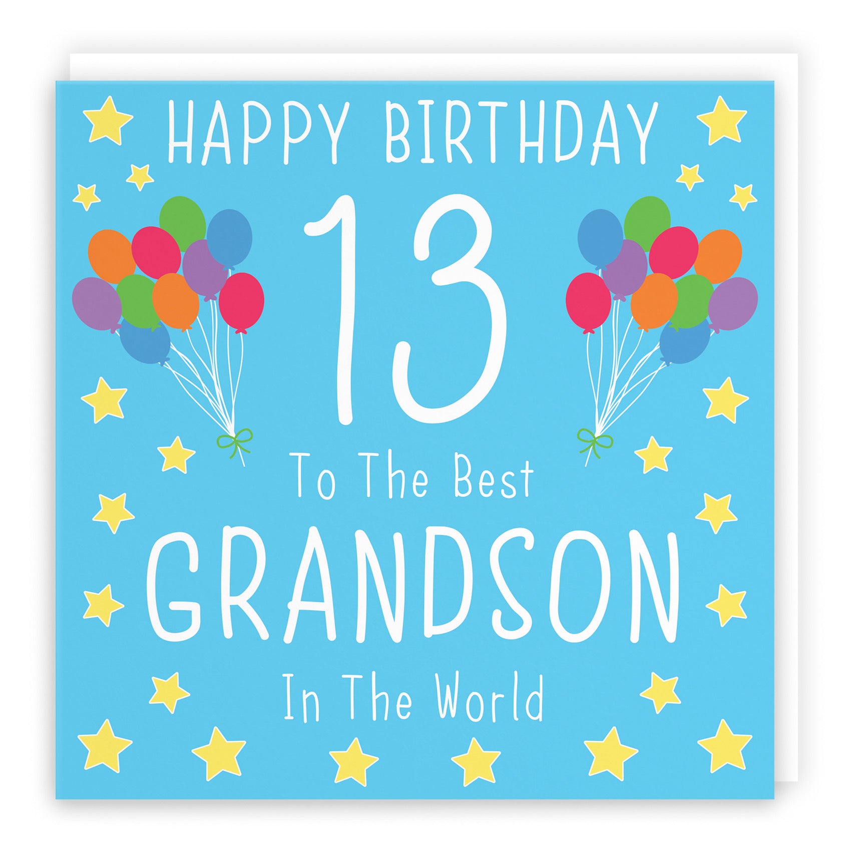 13th Grandson Birthday Card Iconic - Default Title (B08K1P5L56)