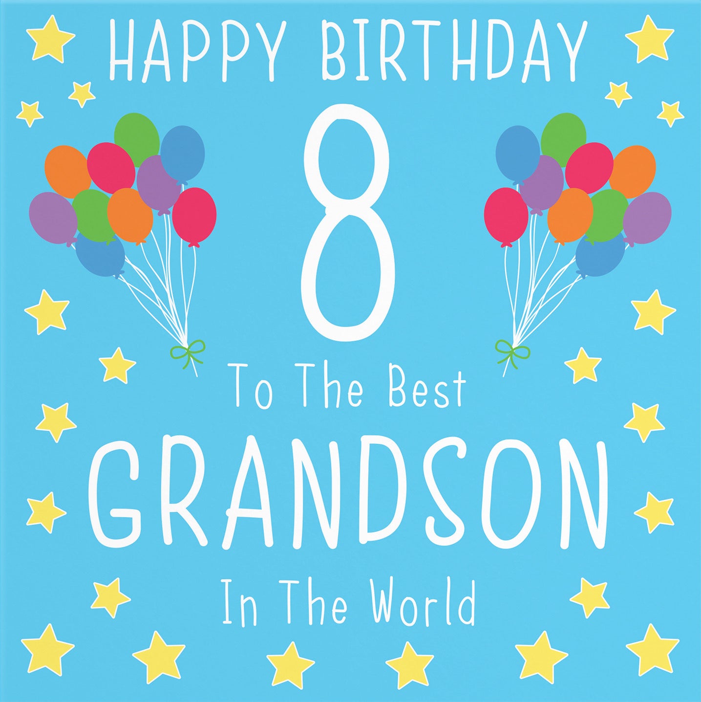 8th Grandson Birthday Card Iconic - Default Title (B08K1S3RZ4)