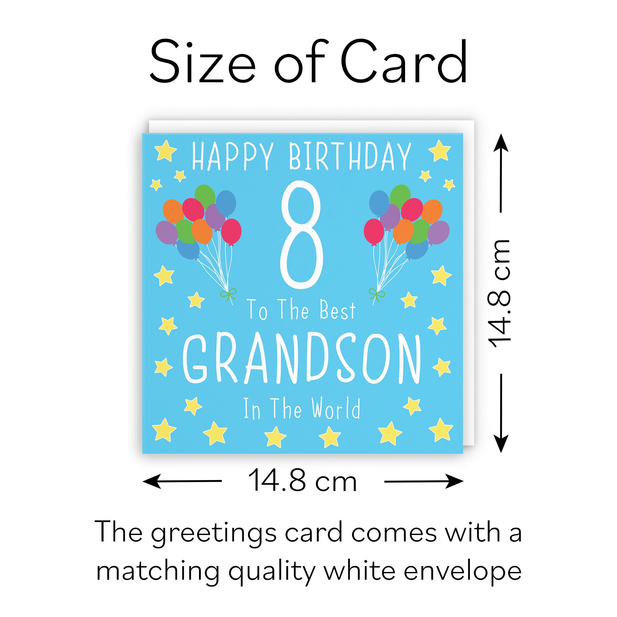 8th Grandson Birthday Card Iconic - Default Title (B08K1S3RZ4)