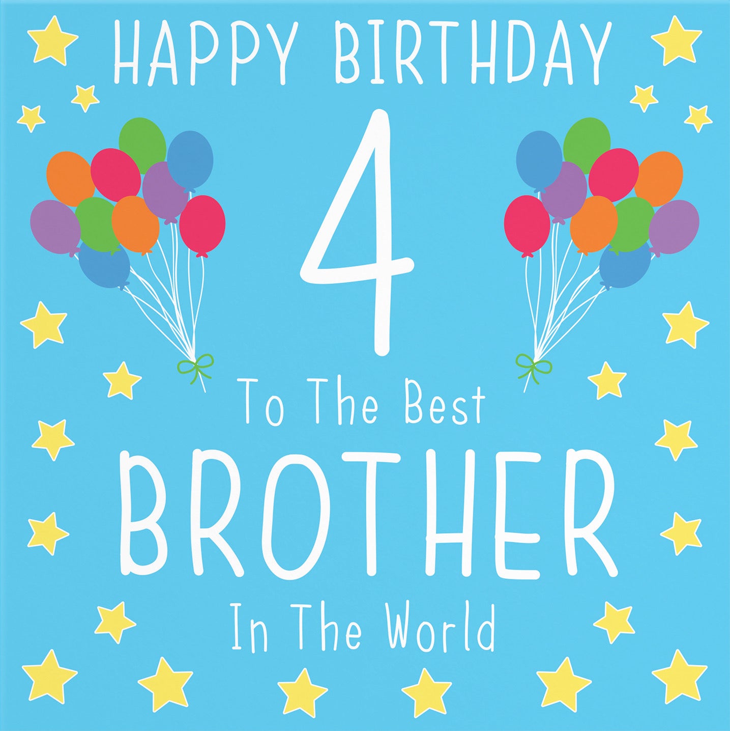 4th Brother Birthday Card Iconic - Default Title (B08K2FHP7N)