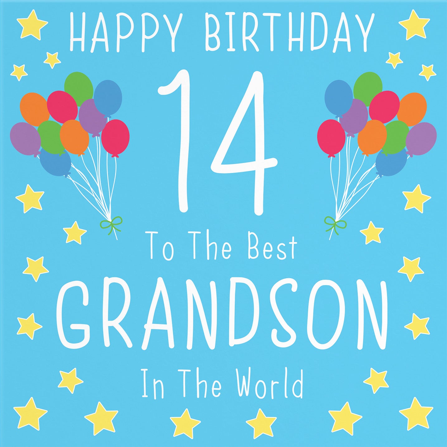 14th Grandson Birthday Card Iconic - Default Title (B08K2FJ459)