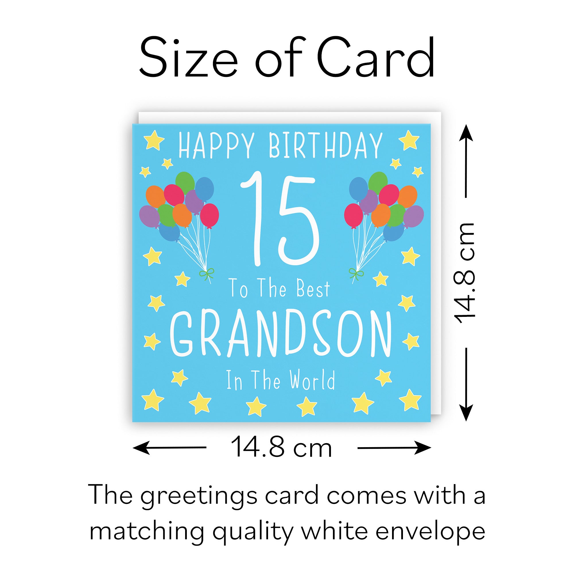 15th Grandson Birthday Card Iconic - Default Title (B08K2HQKLR)