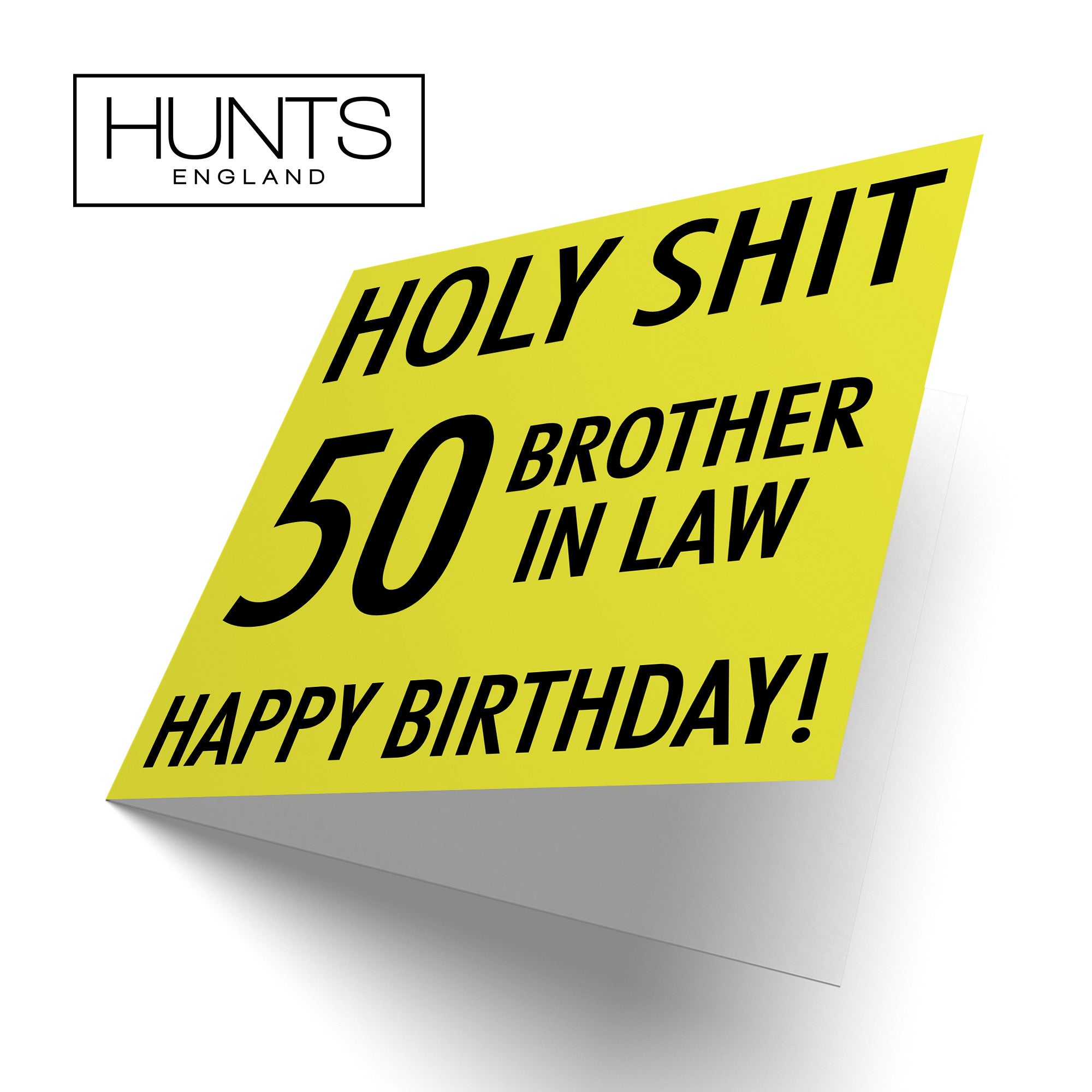 50th Brother In Law Birthday Card Holy Shit - Default Title (B08K3J6SKK)