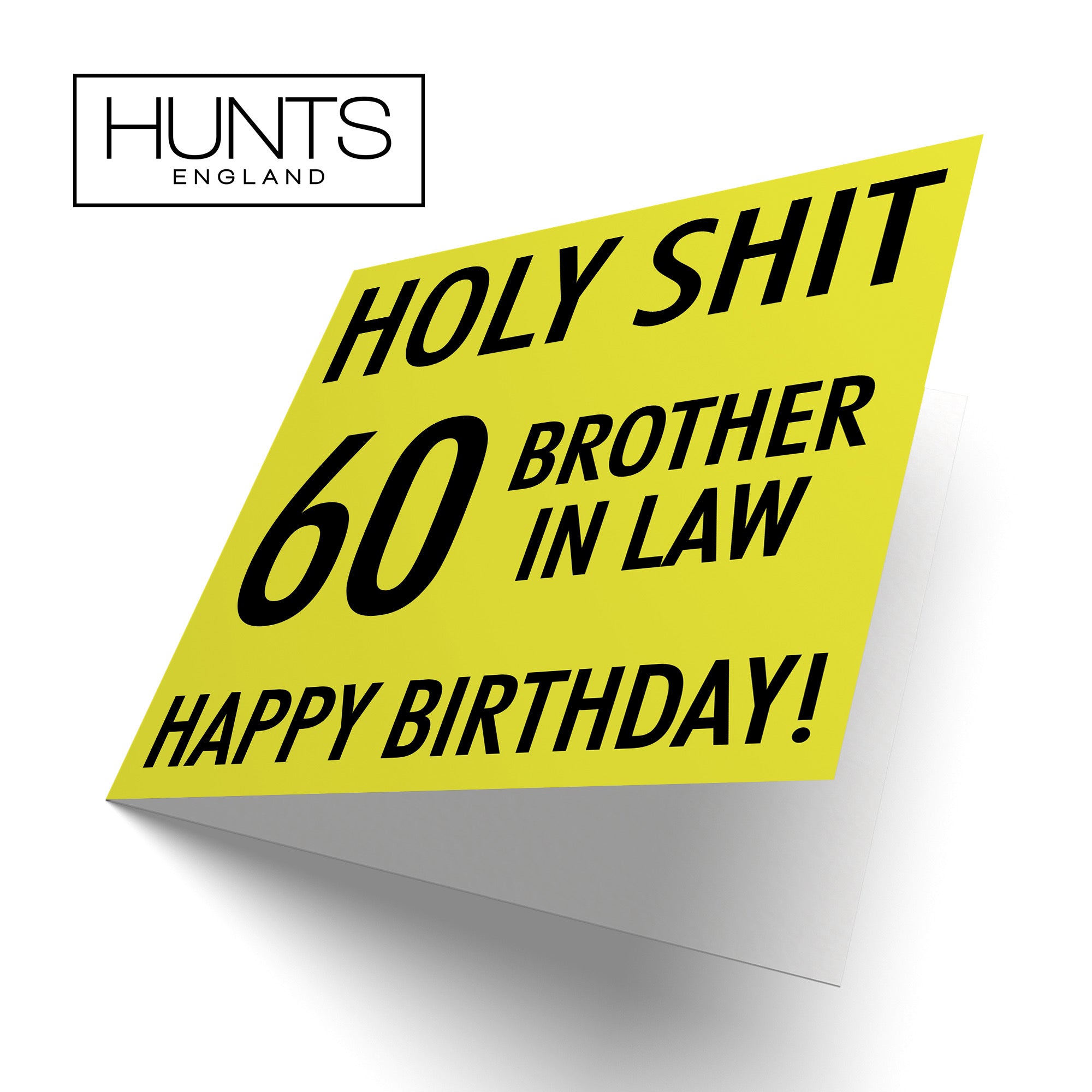 60th Brother In Law Birthday Card Holy Shit - Default Title (B08K3J7TH1)