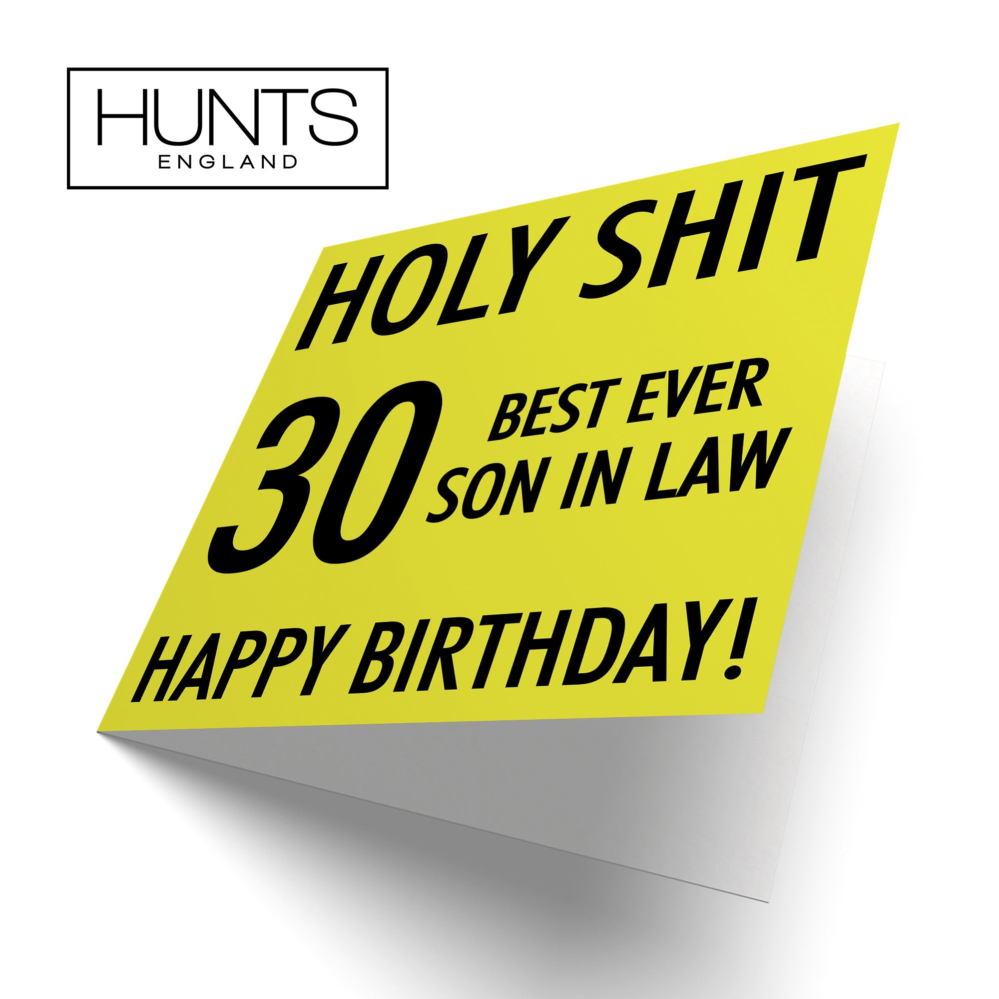 30th Son In Law Birthday Card Holy Shit - Default Title (B08K3M88CS)