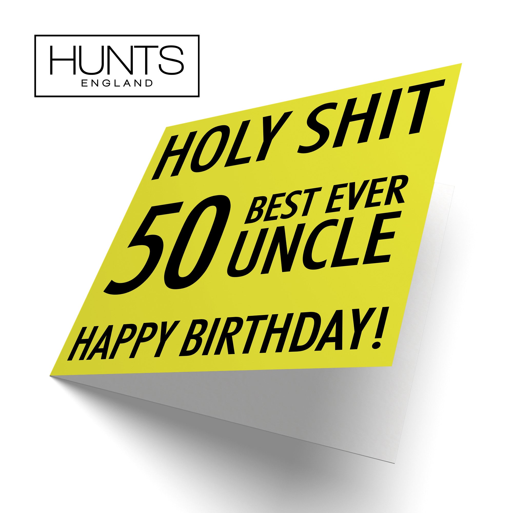 50th Uncle Birthday Card Holy Shit - Default Title (B08K3MC6BJ)