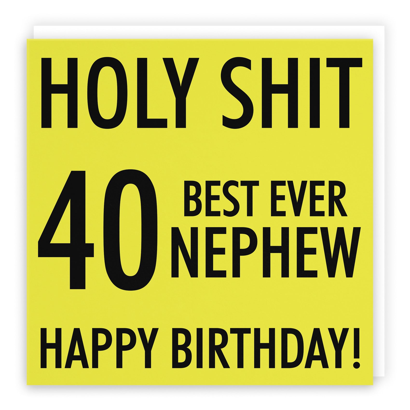 40th Nephew Birthday Card Holy Shit - Default Title (B08K3MVGRQ)