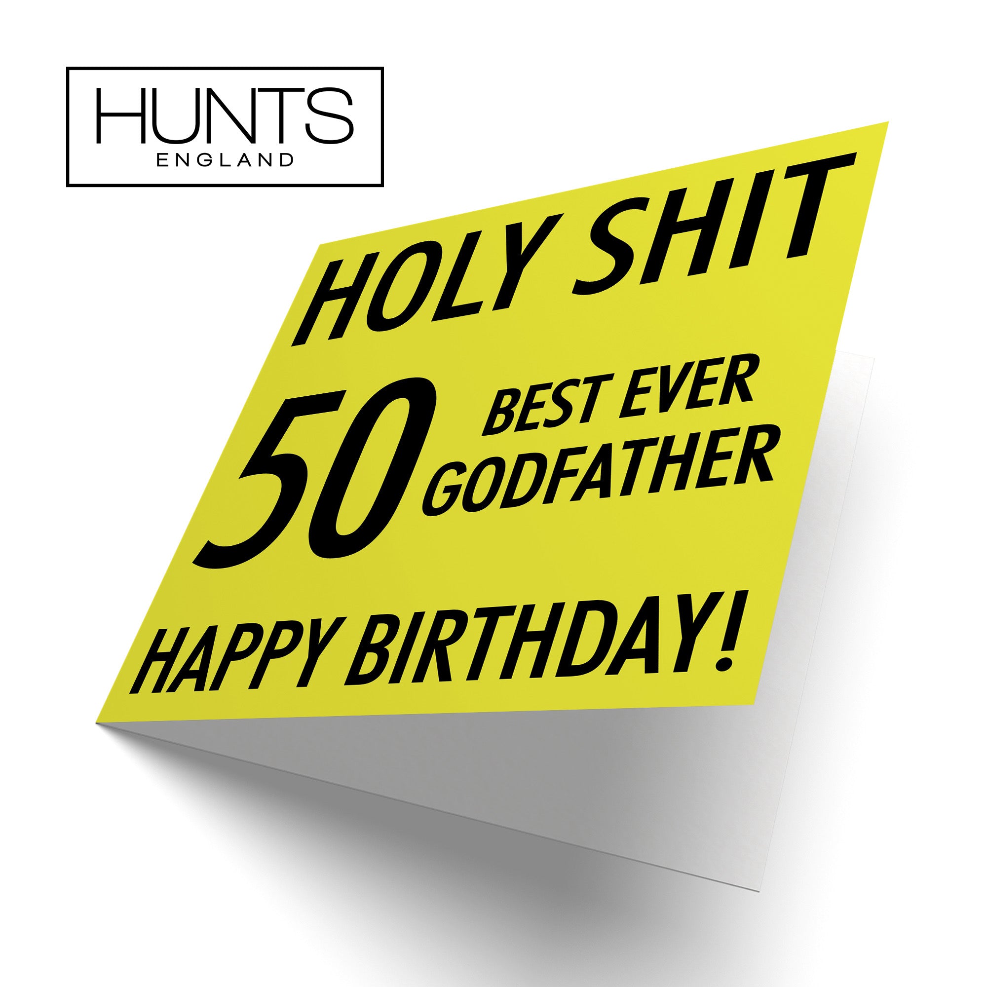 50th Godfather Birthday Card Holy Shit - Default Title (B08K3PGHYL)