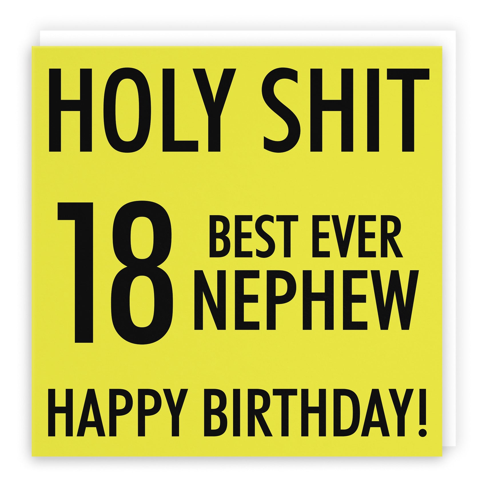 18th Nephew Birthday Card Holy Shit - Default Title (B08K3R5BQK)