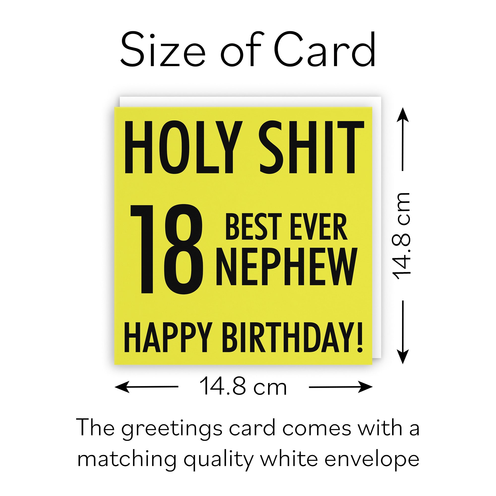 18th Nephew Birthday Card Holy Shit - Default Title (B08K3R5BQK)