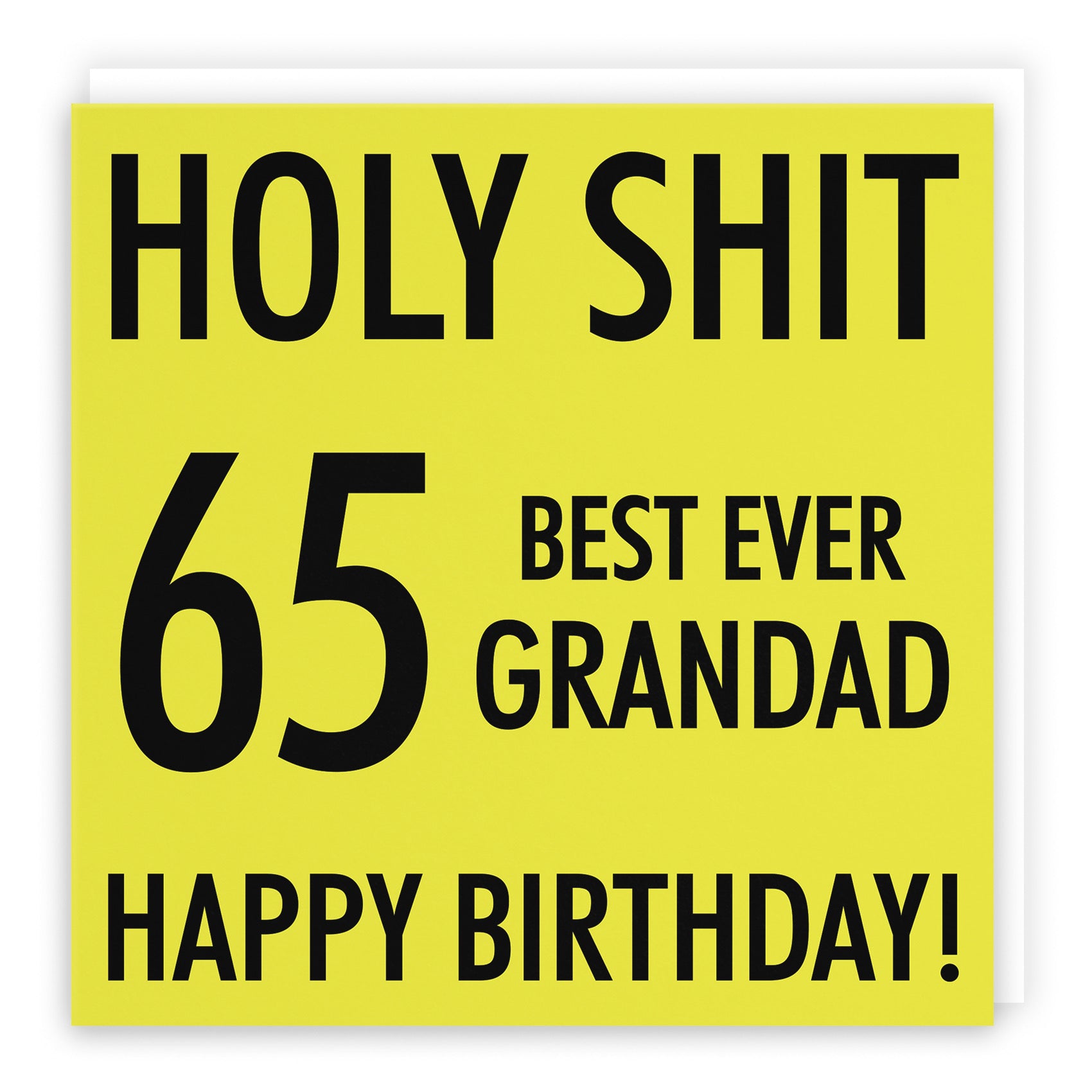 65th Grandad Birthday Card Holy Shit - Default Title (B08K3TXR97)