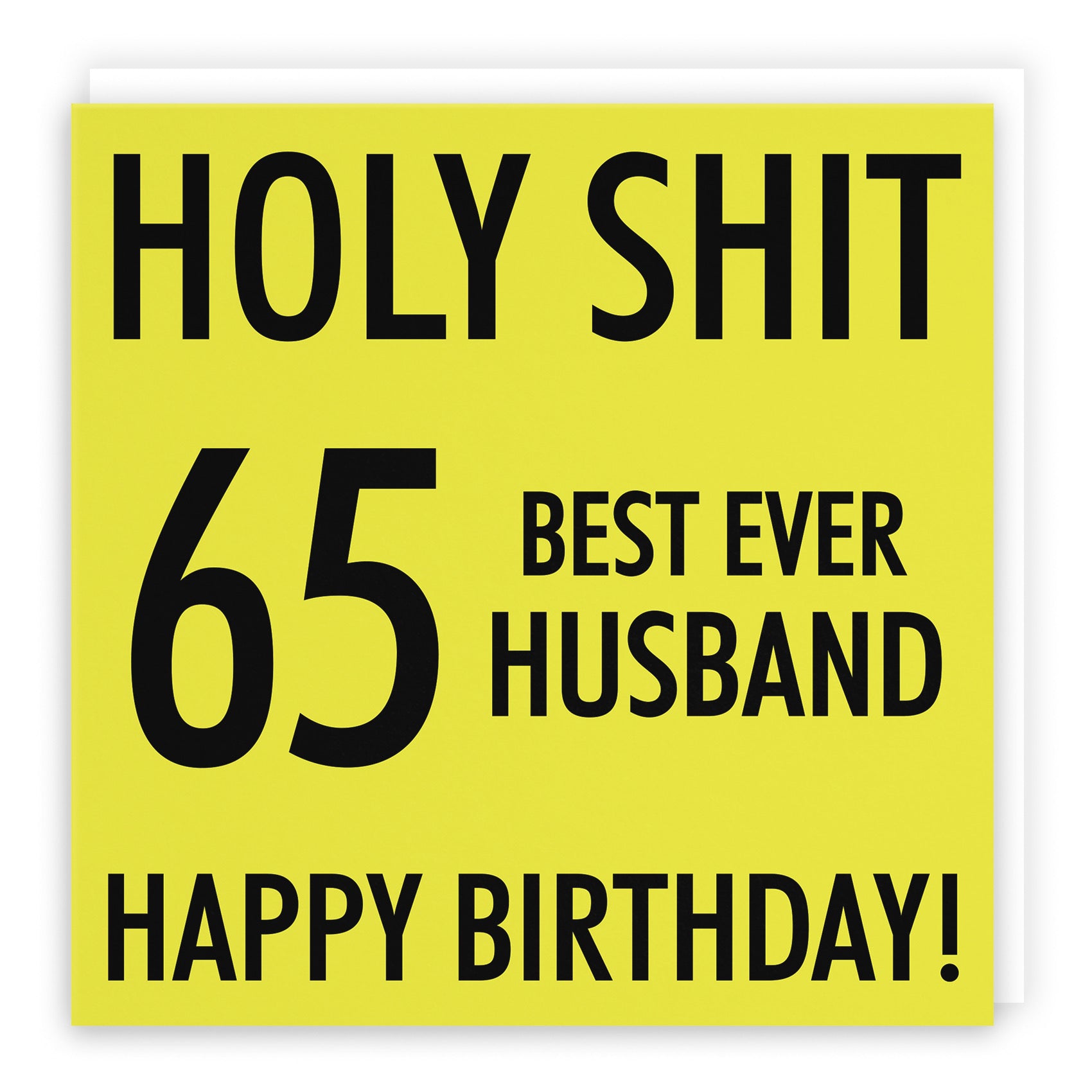 65th Husband Birthday Card Holy Shit - Default Title (B08K3V323C)