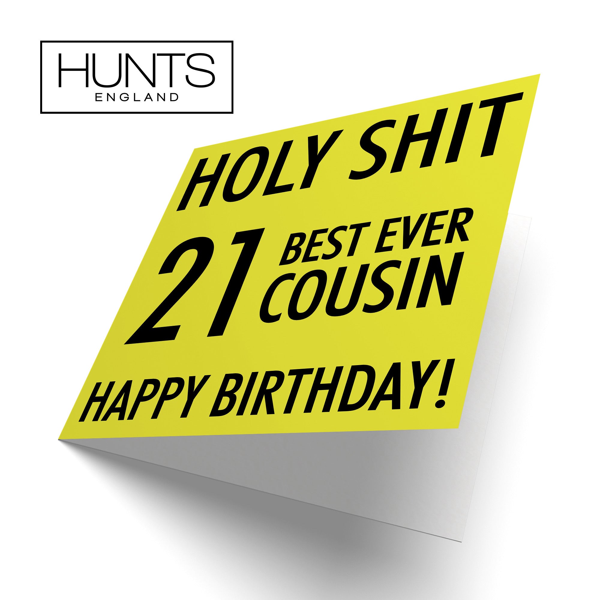 21st Cousin Birthday Card Holy Shit - Default Title (B08K3V7LDK)